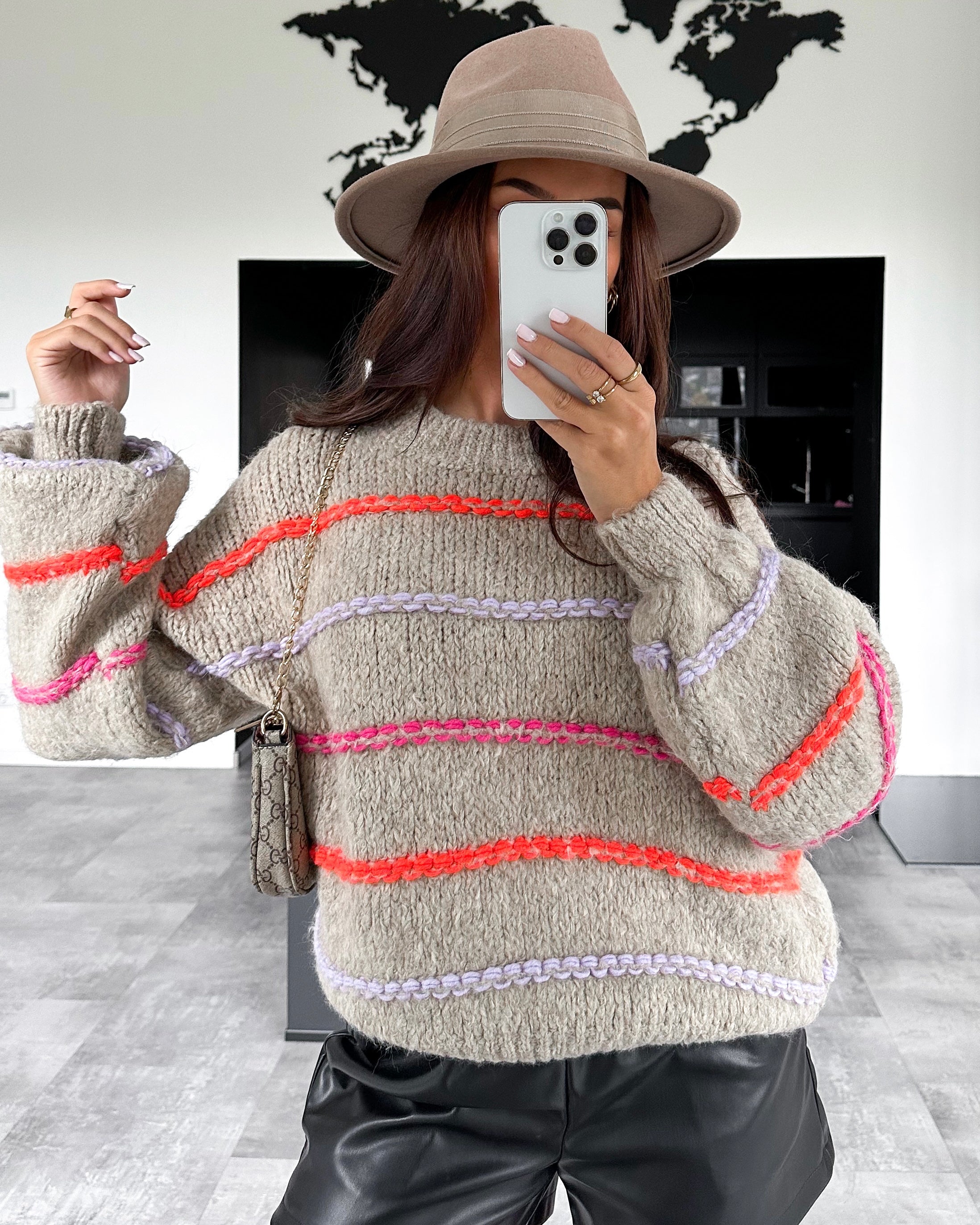 Strickpullover "Medina" Taupe