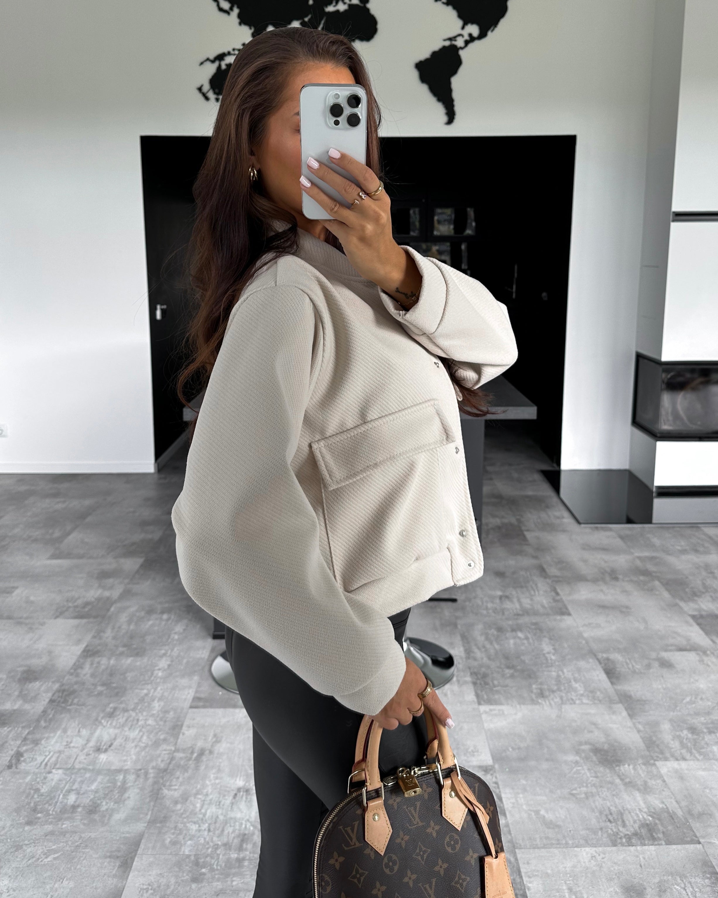 Bomberjacke "Romy" Beige