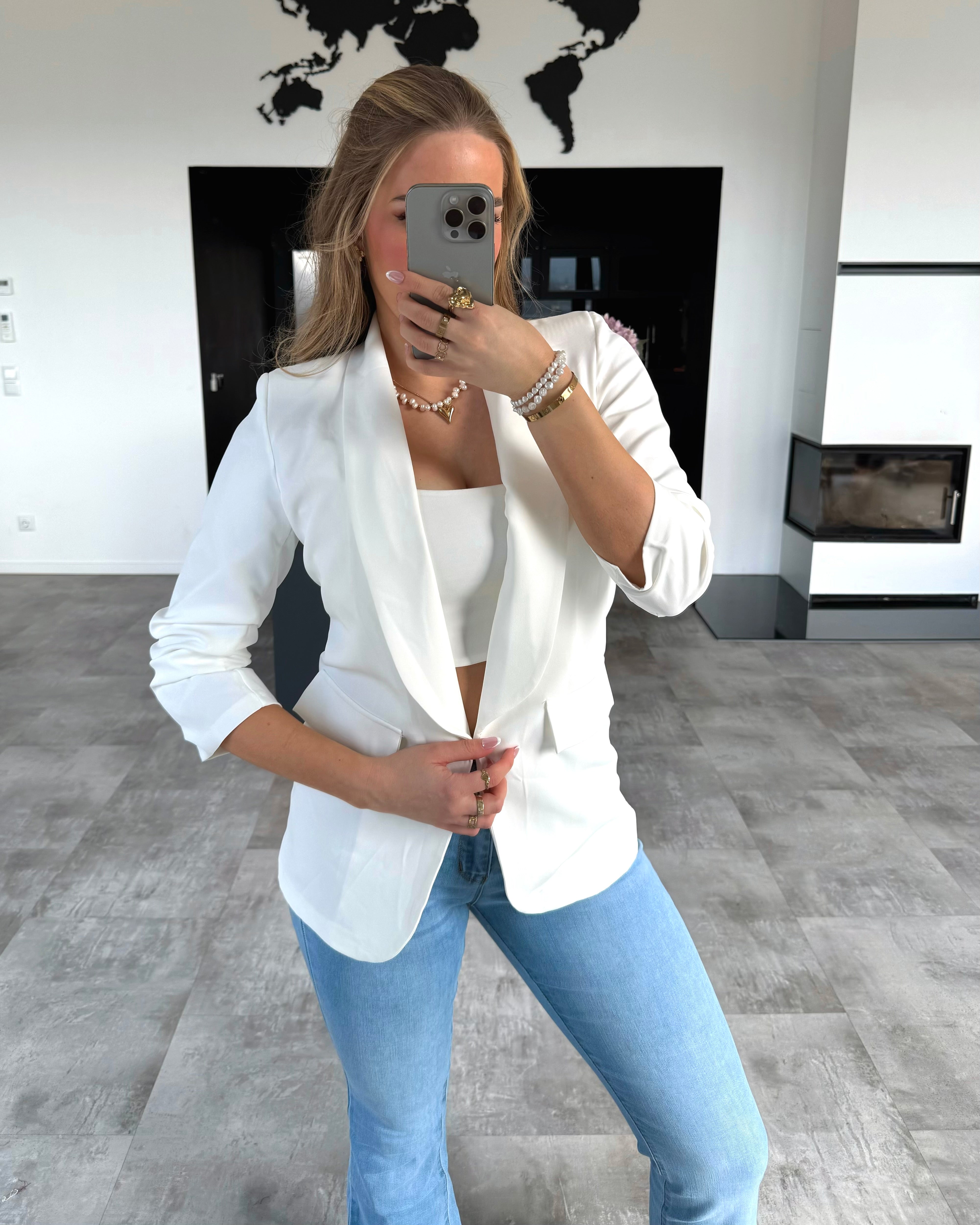 BWARE Blazer “Stella” Weiß #129