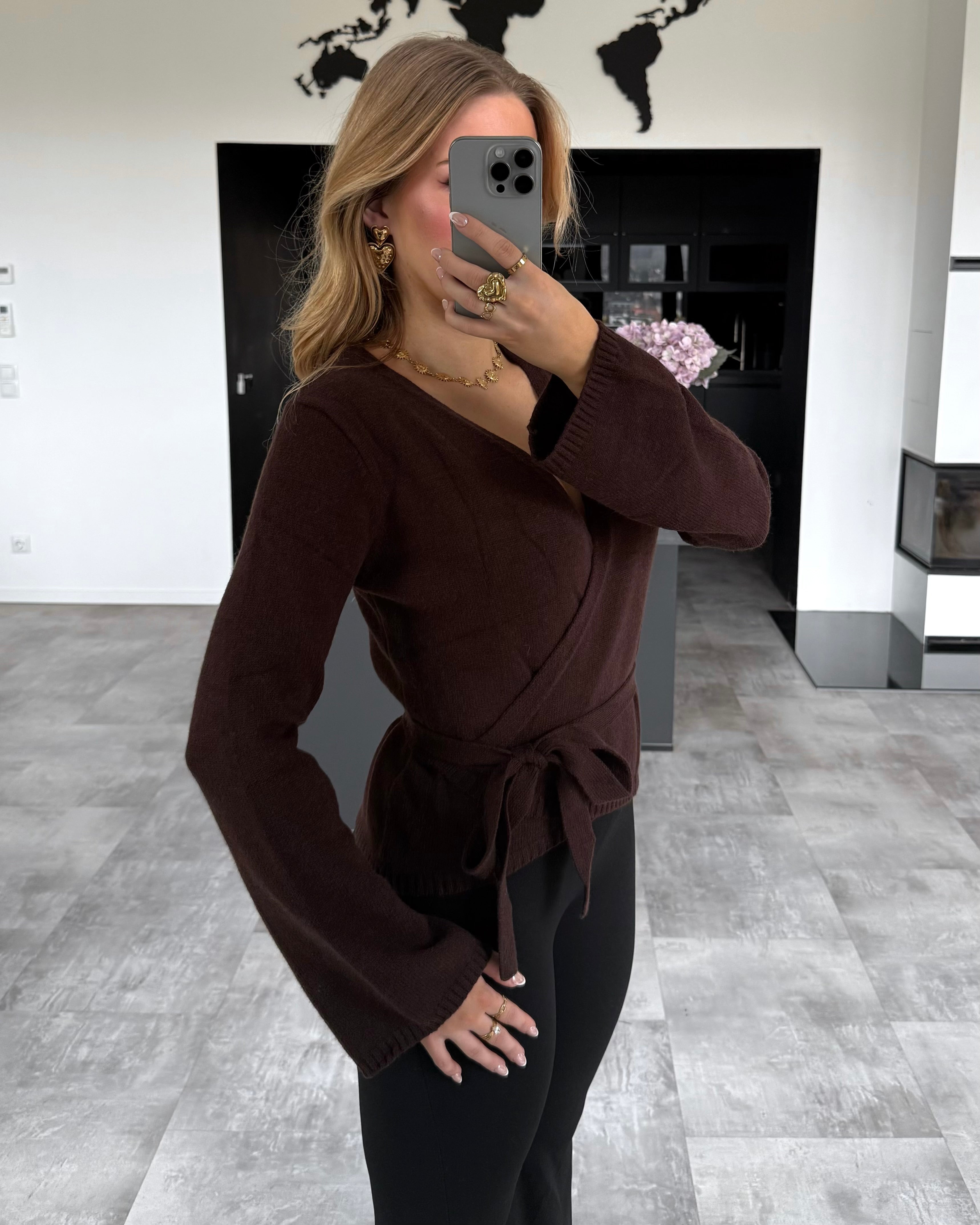 Wickel-Cardigan "Jovie" Chocolate