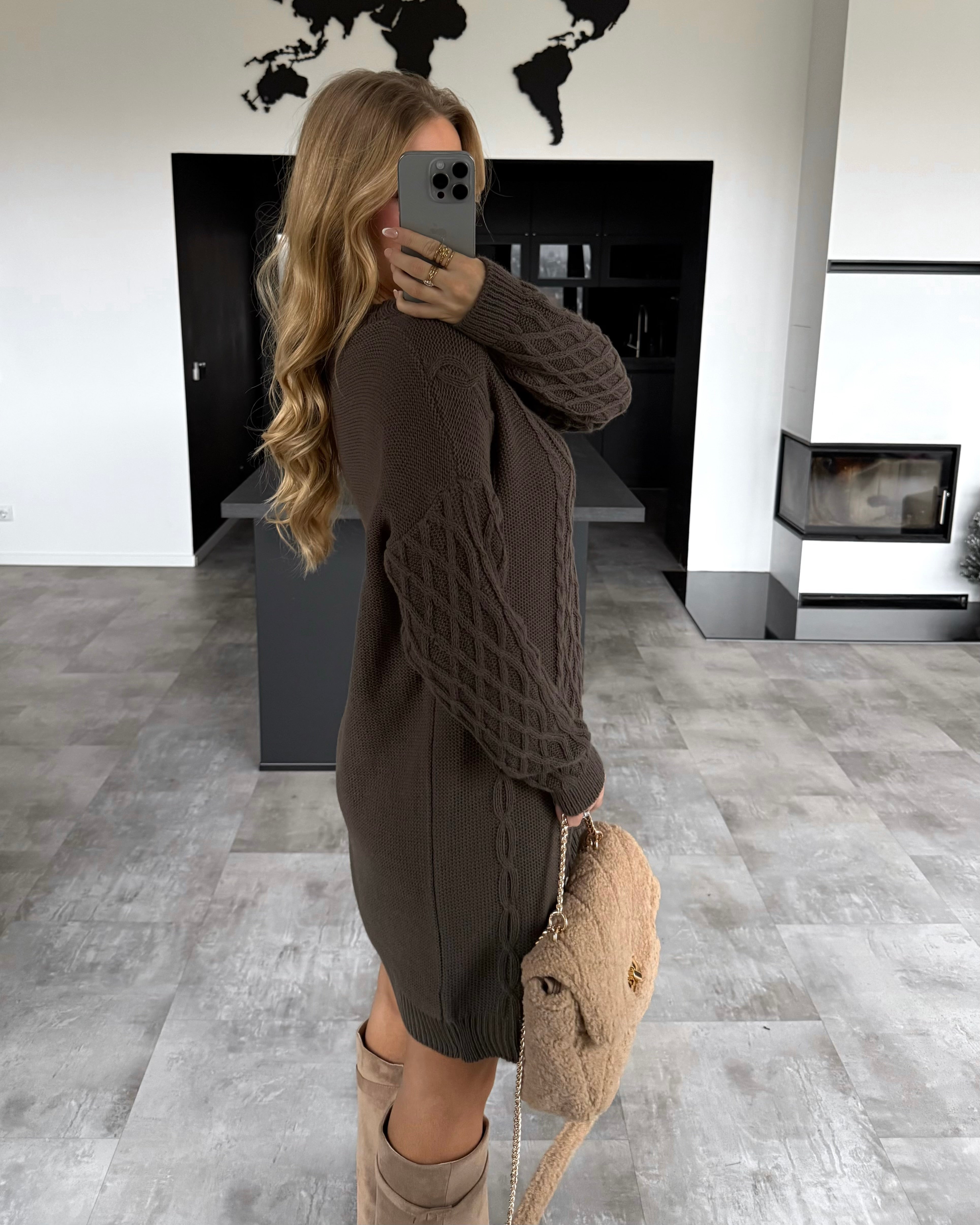 Strickkleid “Eden” Chocolate