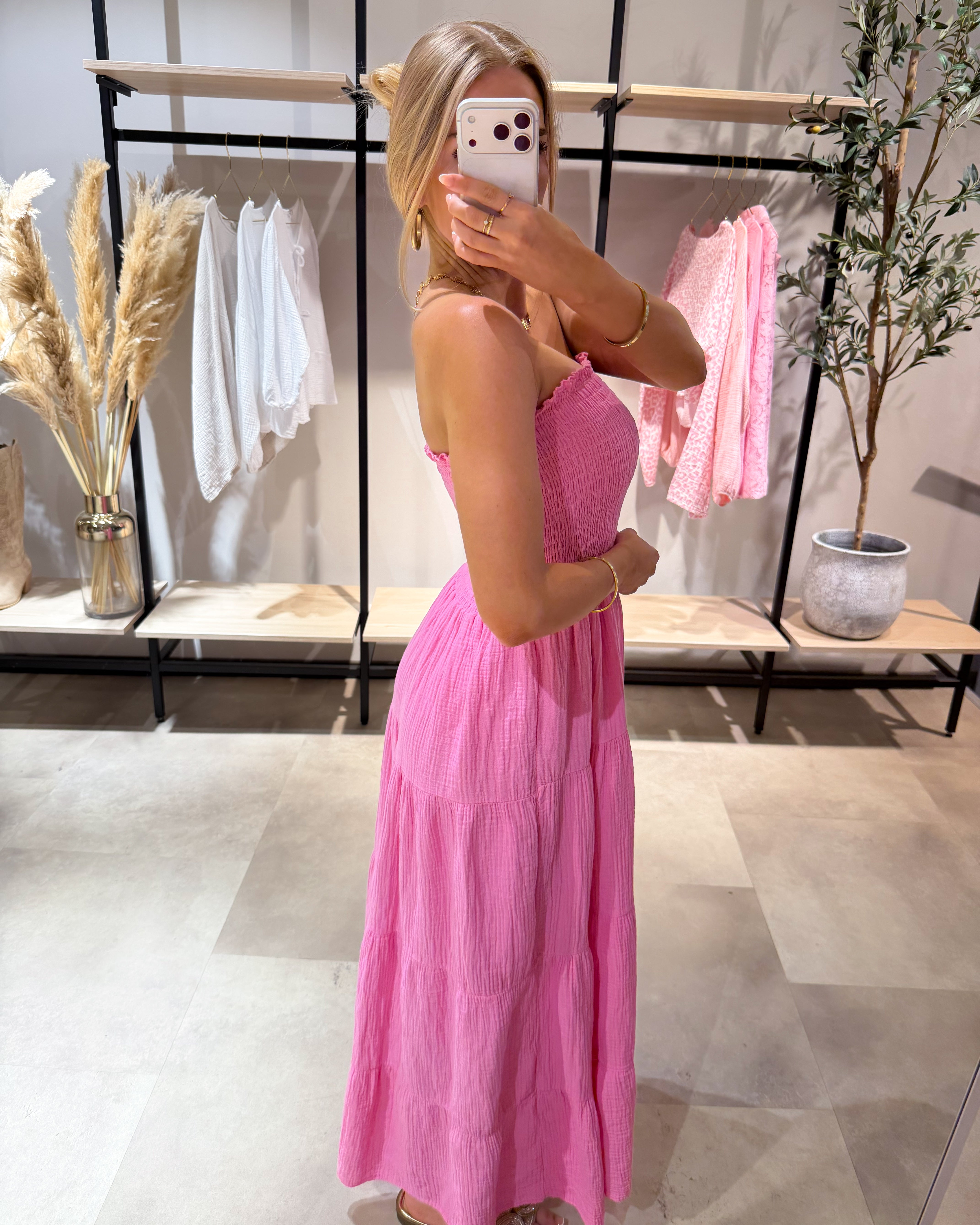 Musselin Bandeau Kleid “Salina“