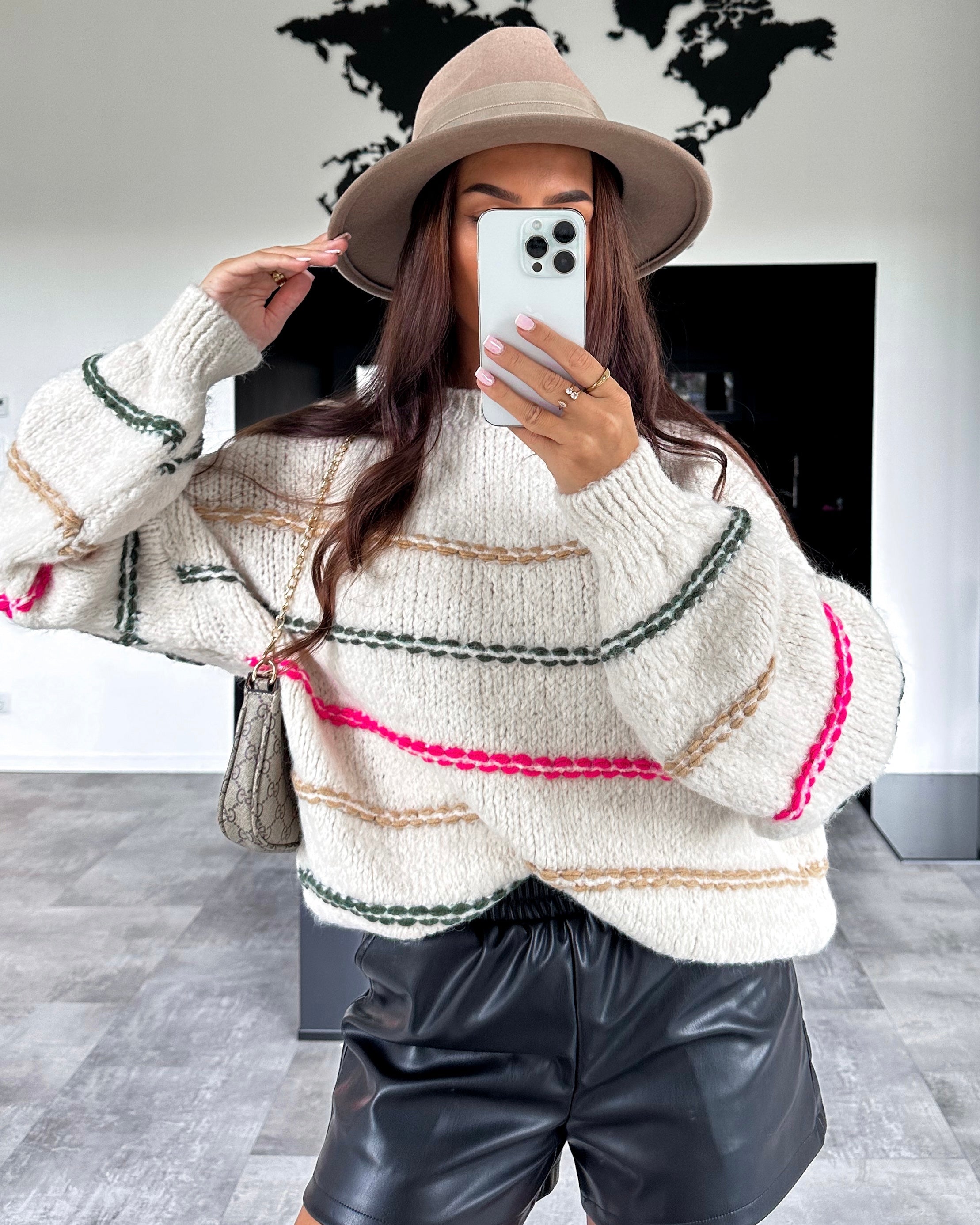Strickpullover "Medina" Ivory Weiß
