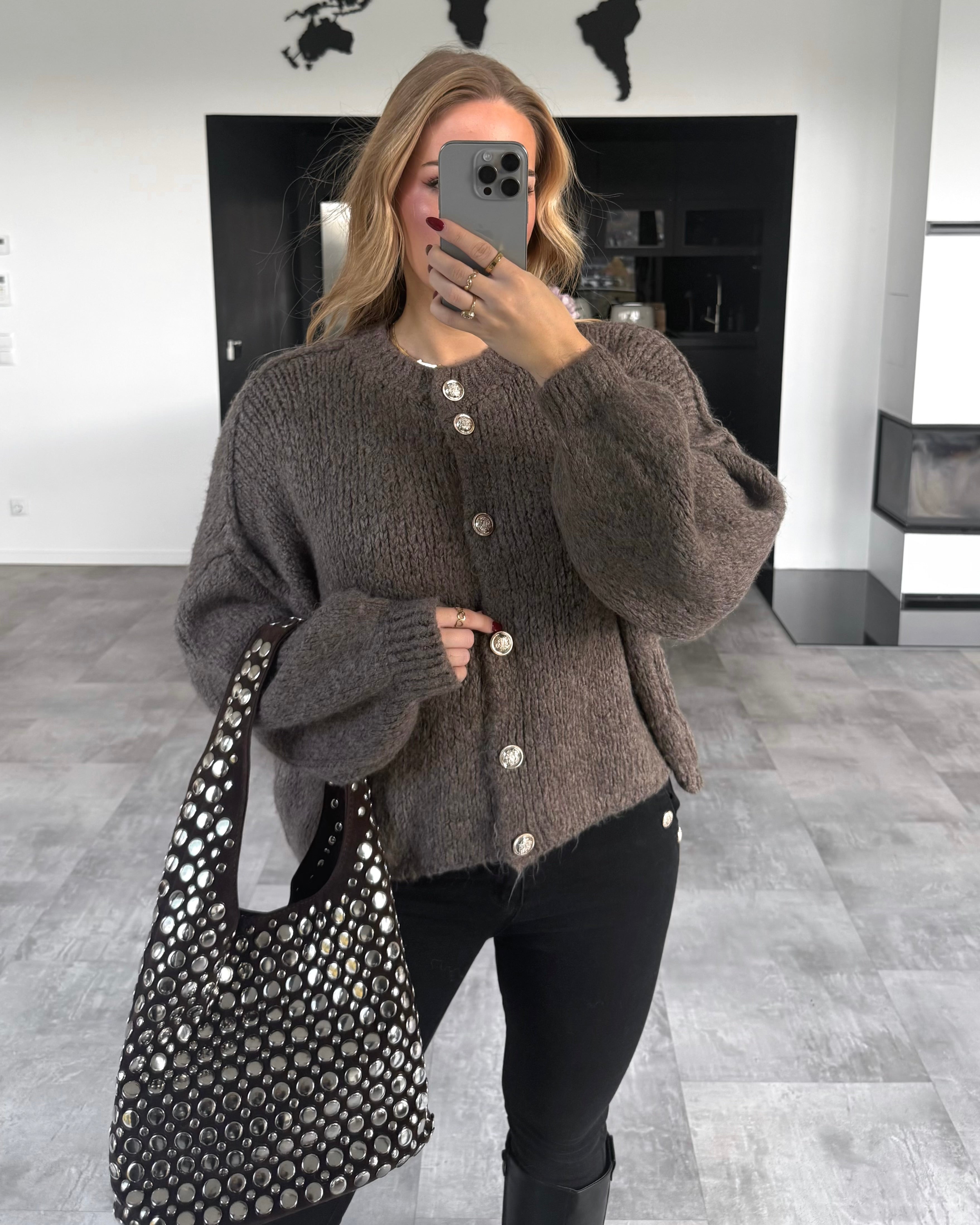 Cardigan "Gigi" Hellbraun