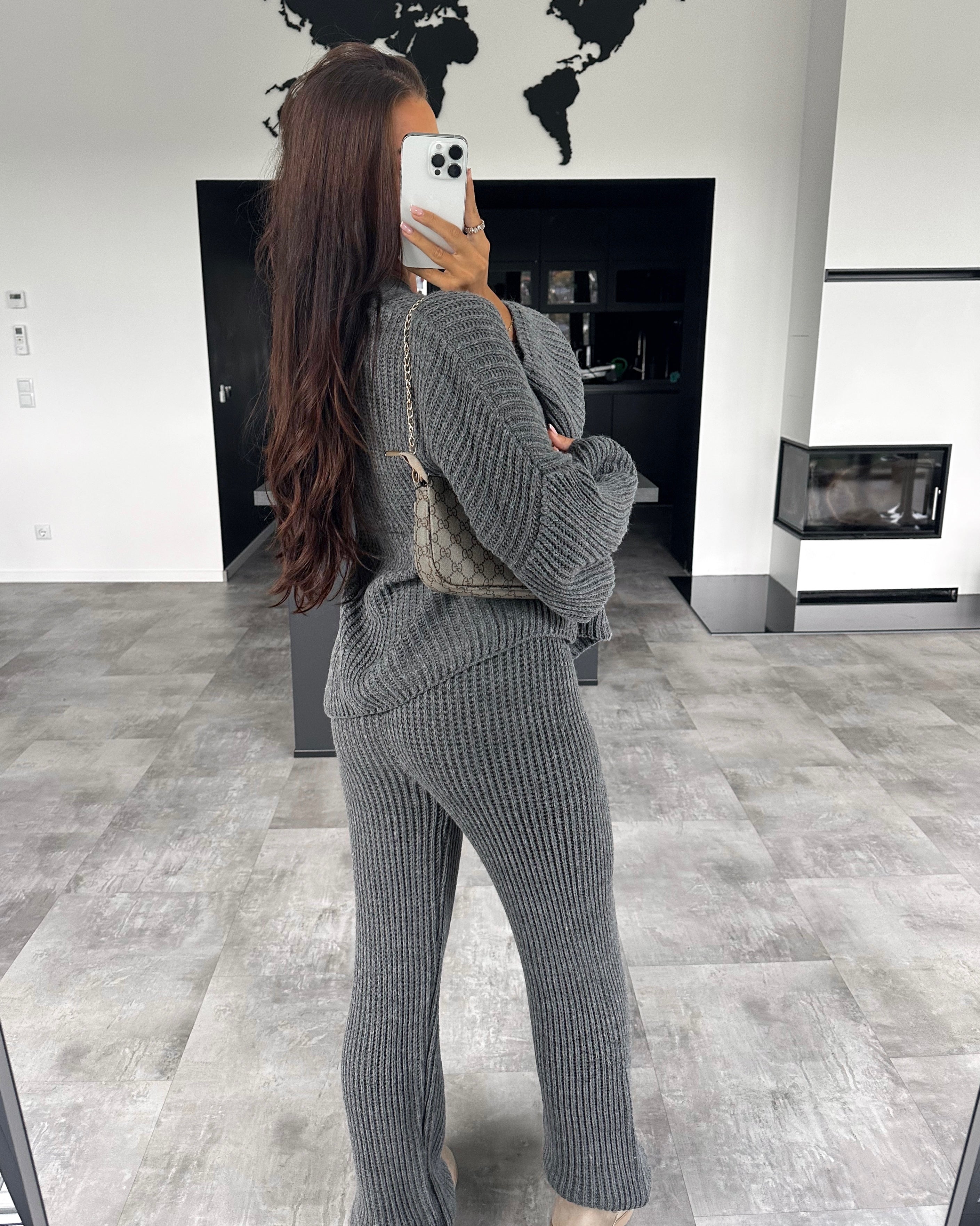 Strickset „Layana“ Dunkelgrau