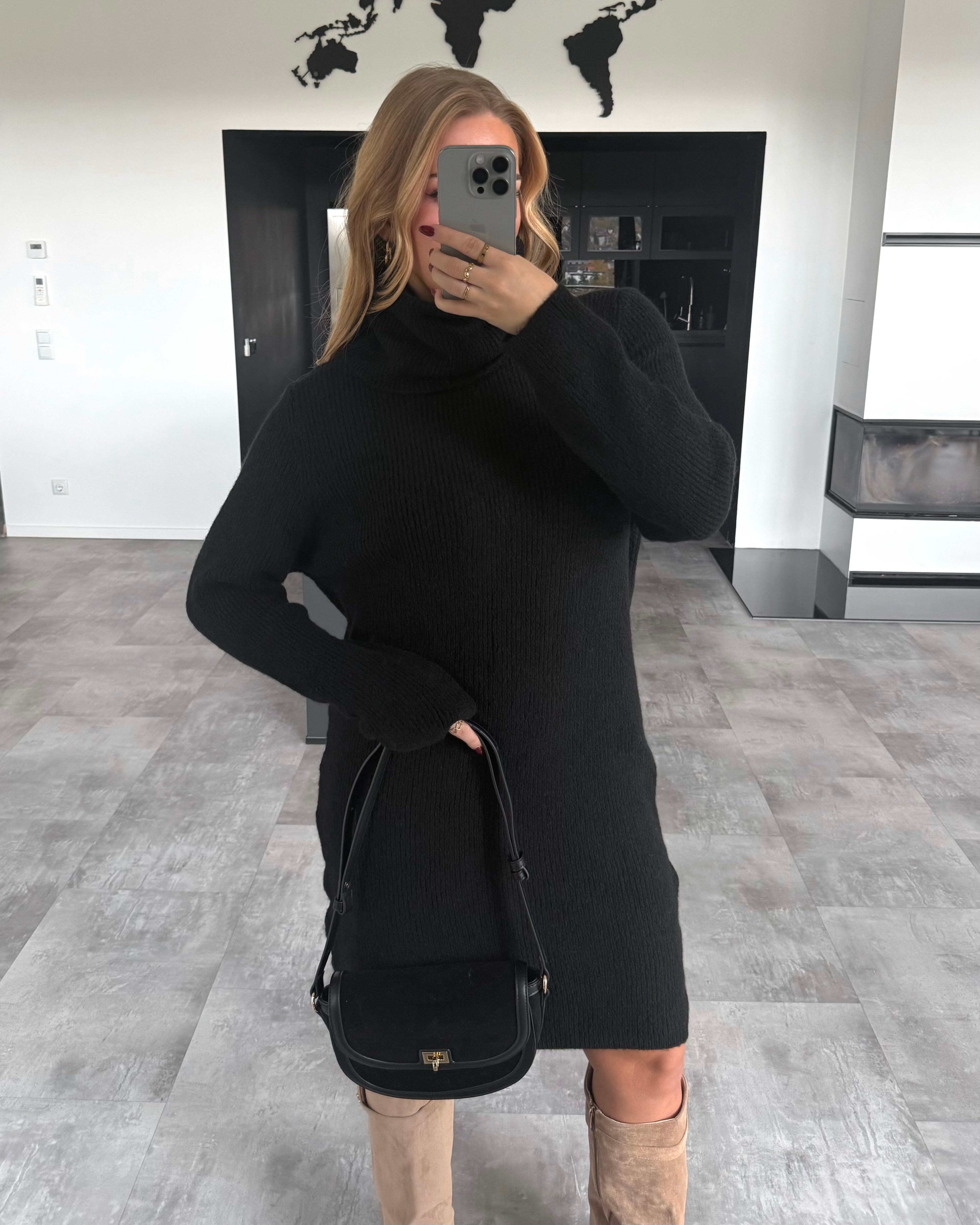 Strickkleid “Talea” Schwarz