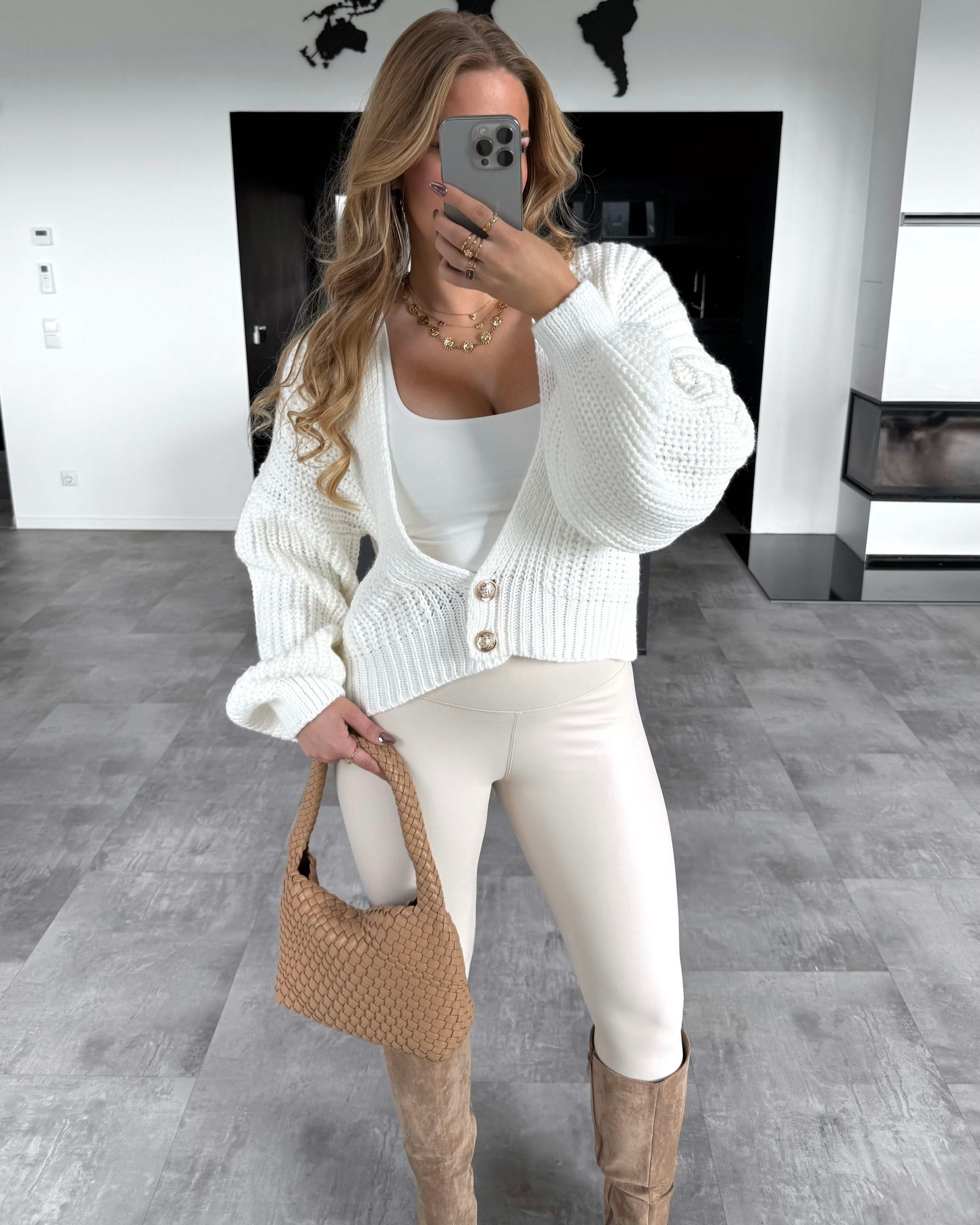 Cardigan "Giulia" Weiß