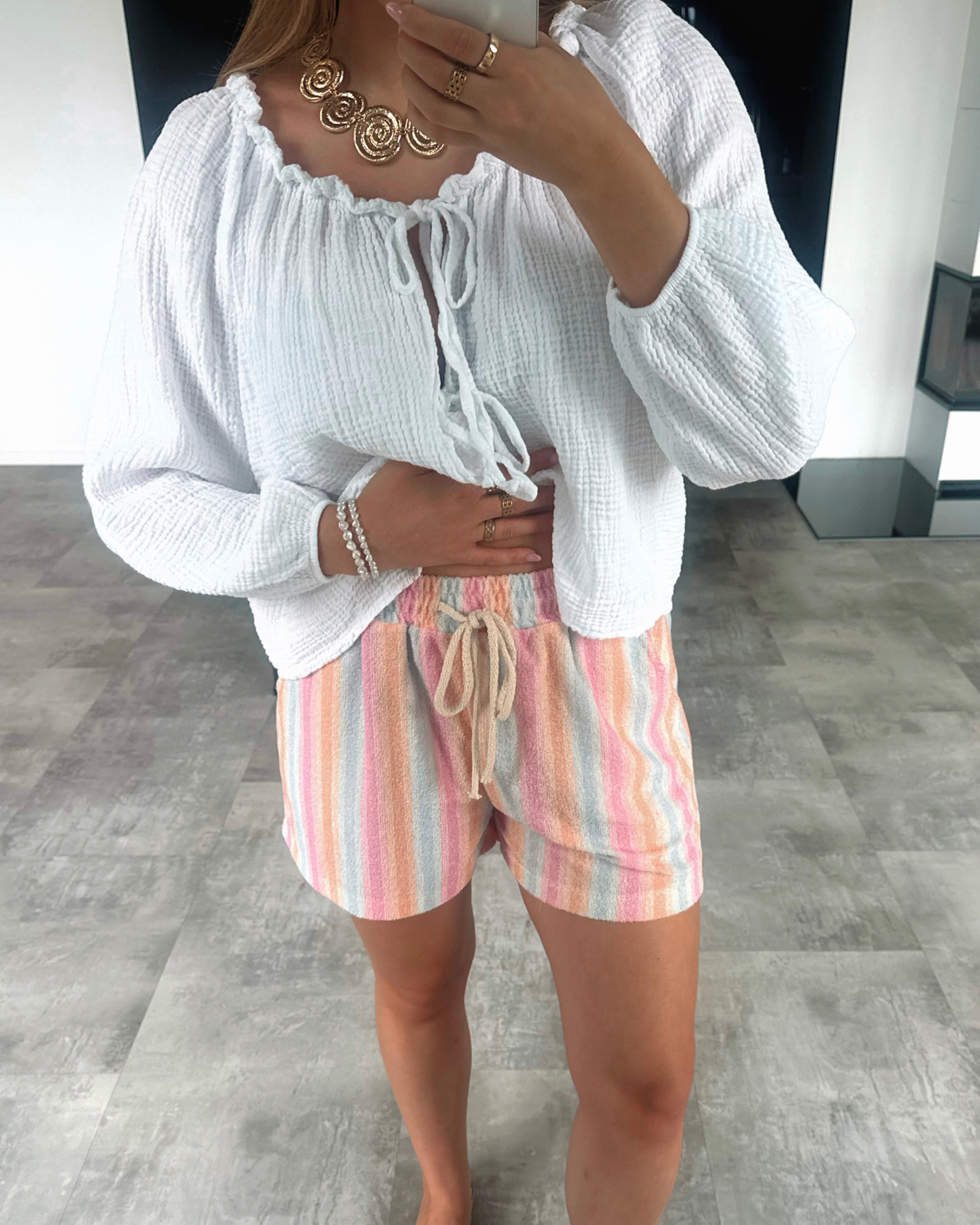 Baumwollshorts "Colorful" Mehrfarbig