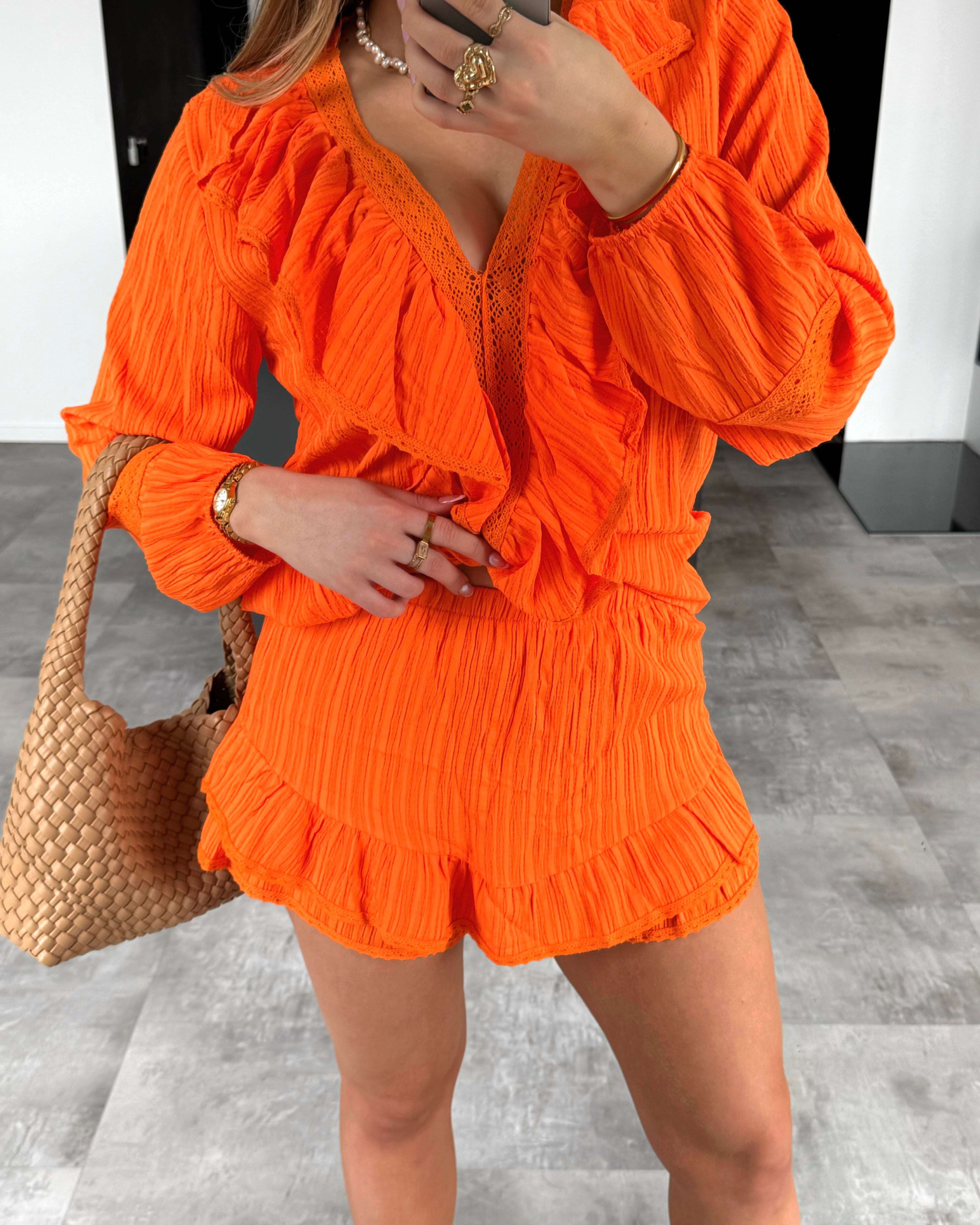 Plissee Zweiteiler „Cabo“ Orange