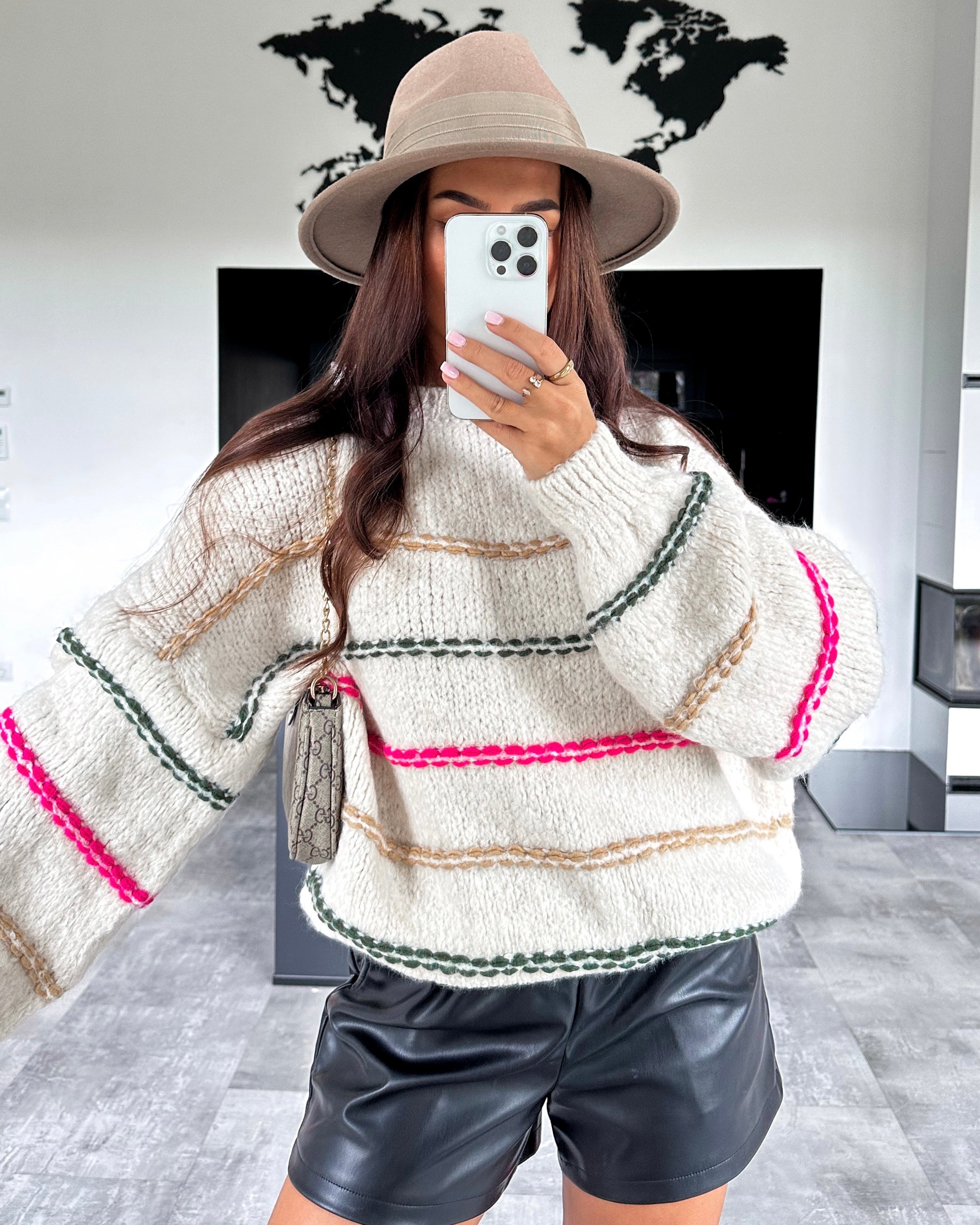 Strickpullover "Medina" Ivory Weiß