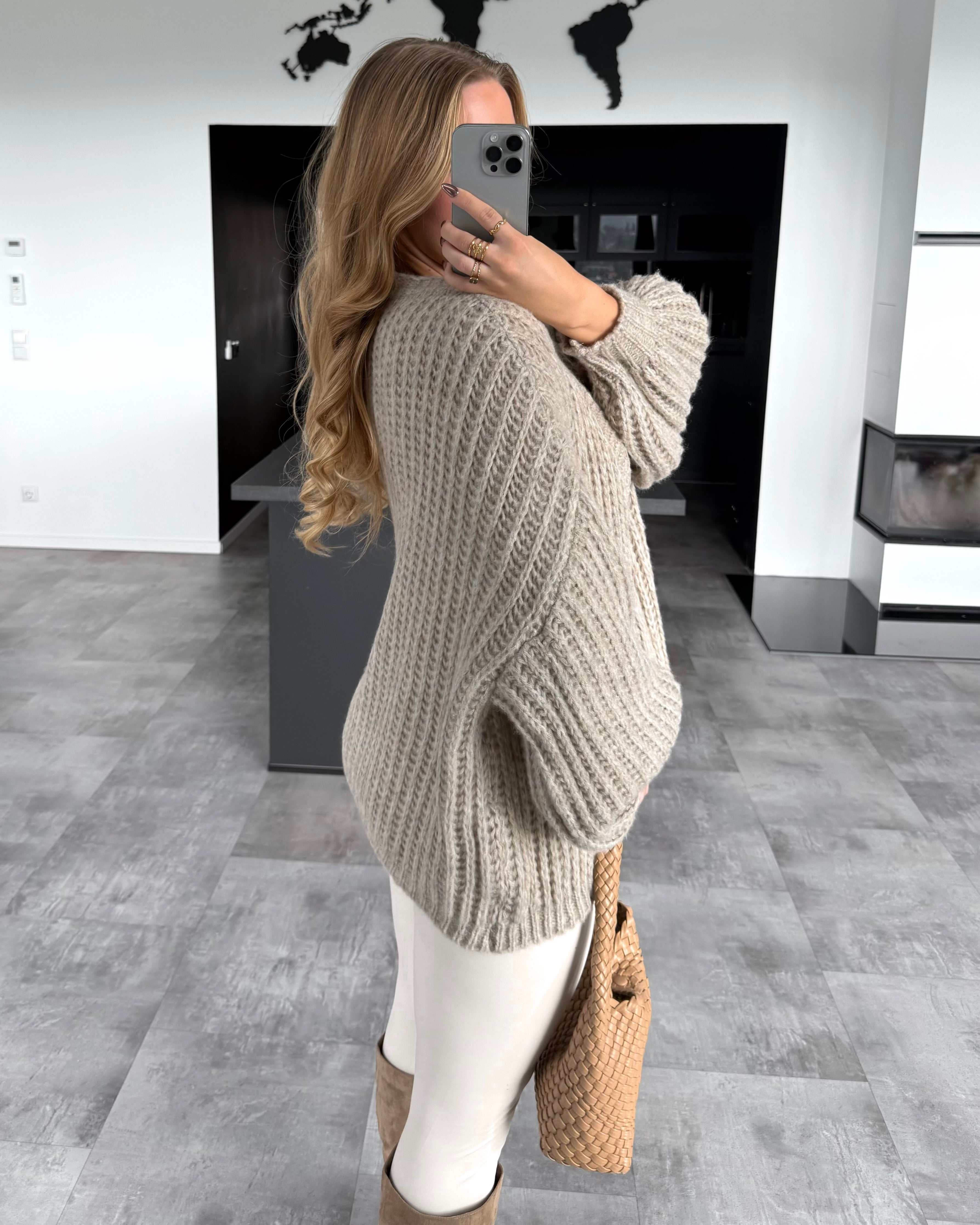 Cardigan "Cosima" Taupe