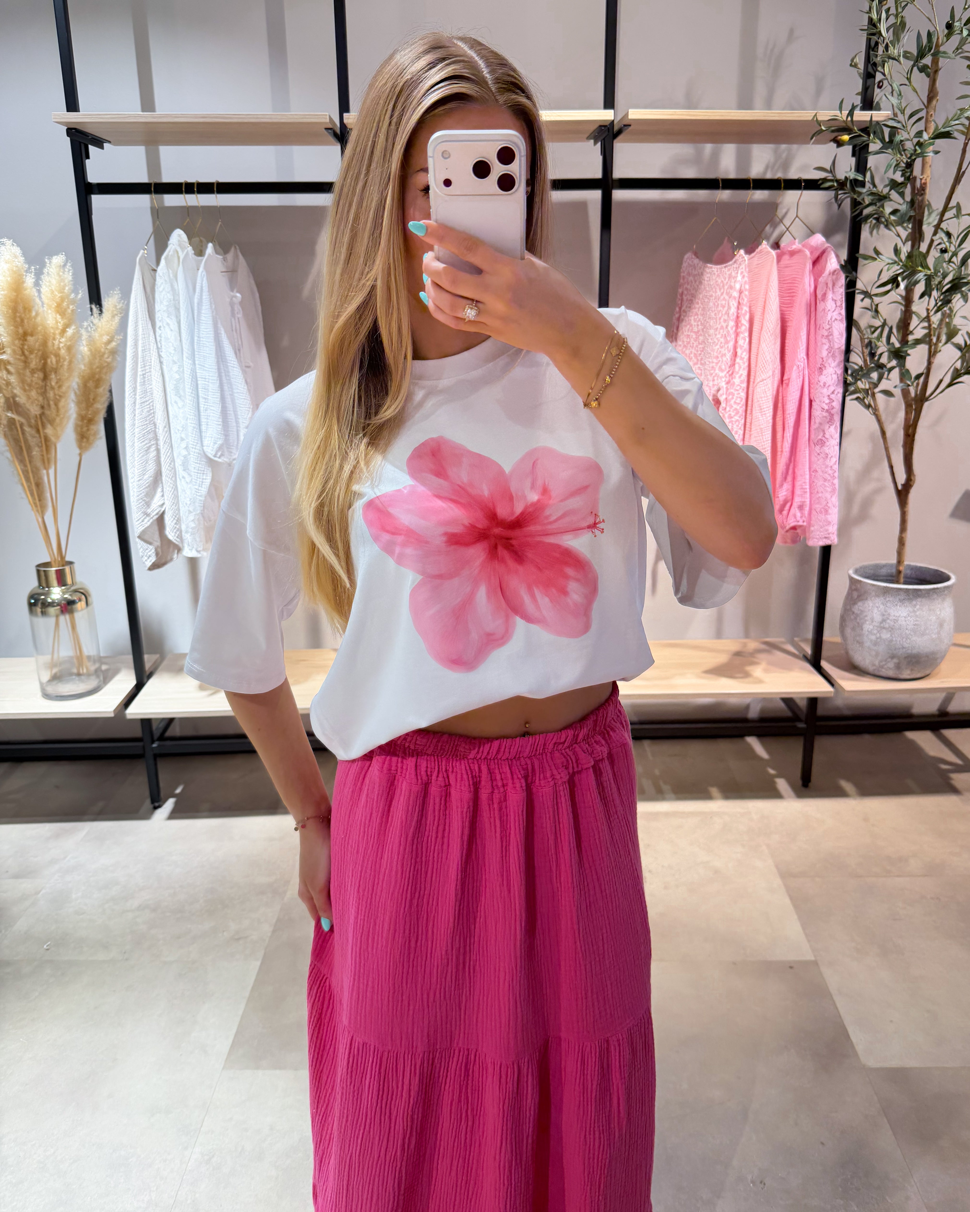 T-Shirt "Aloha" Weiß