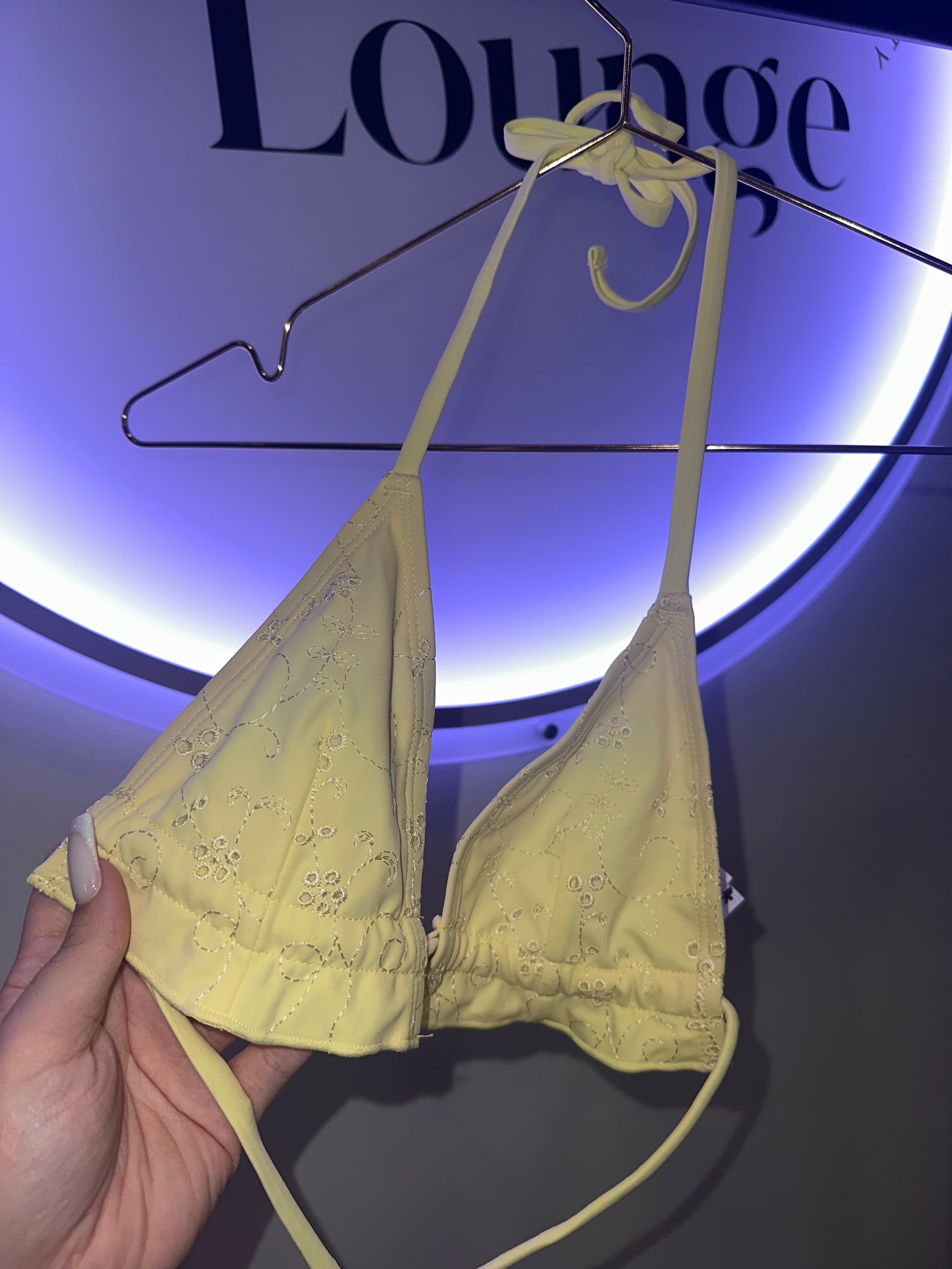 EINZELSTÜCK Bikini Oberteil Gelb #95