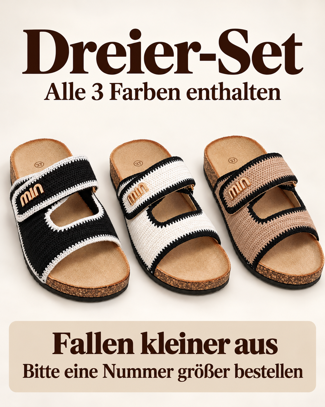 3er Set Sandalette