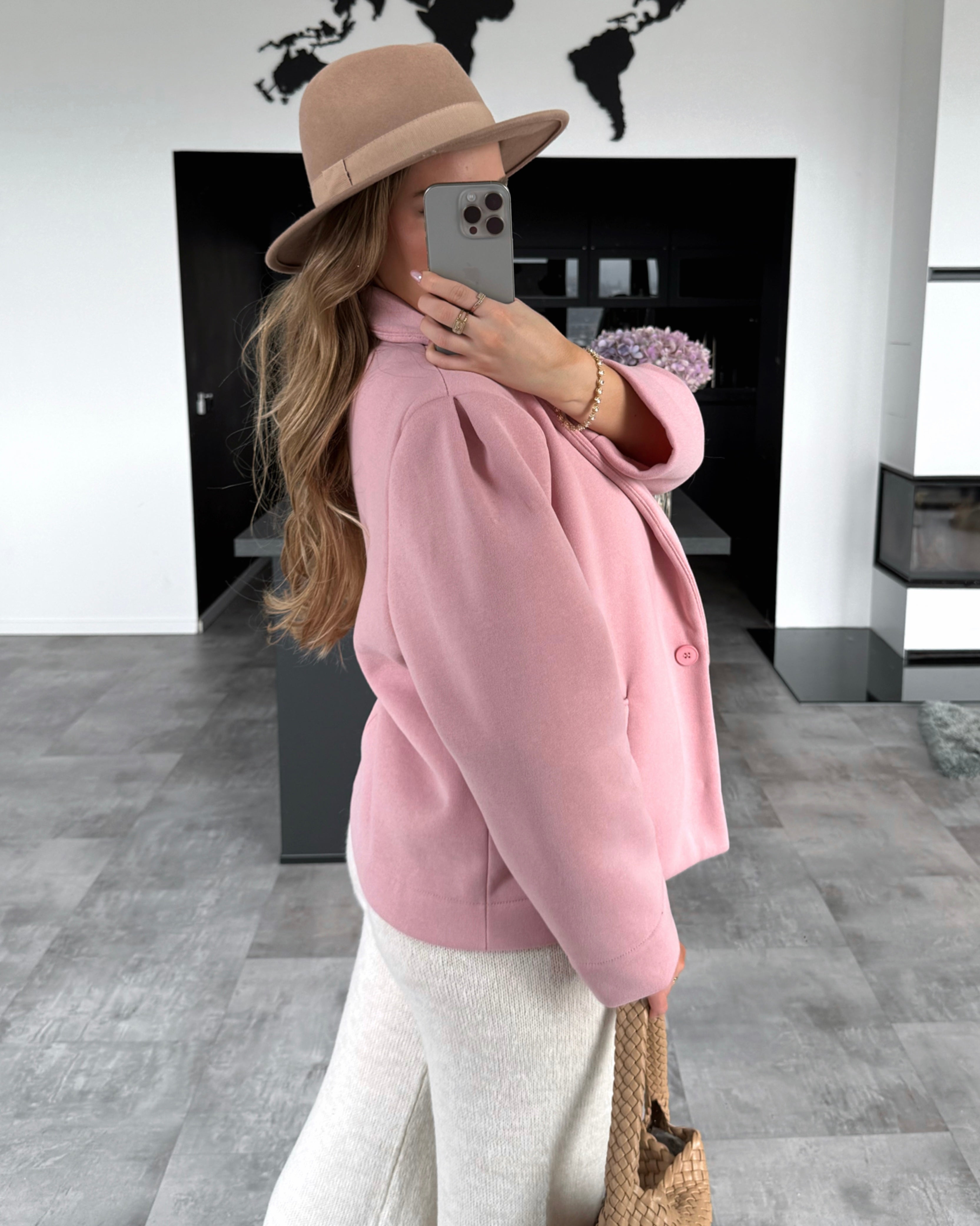 Mantel-Blazer “Clove” Rosa