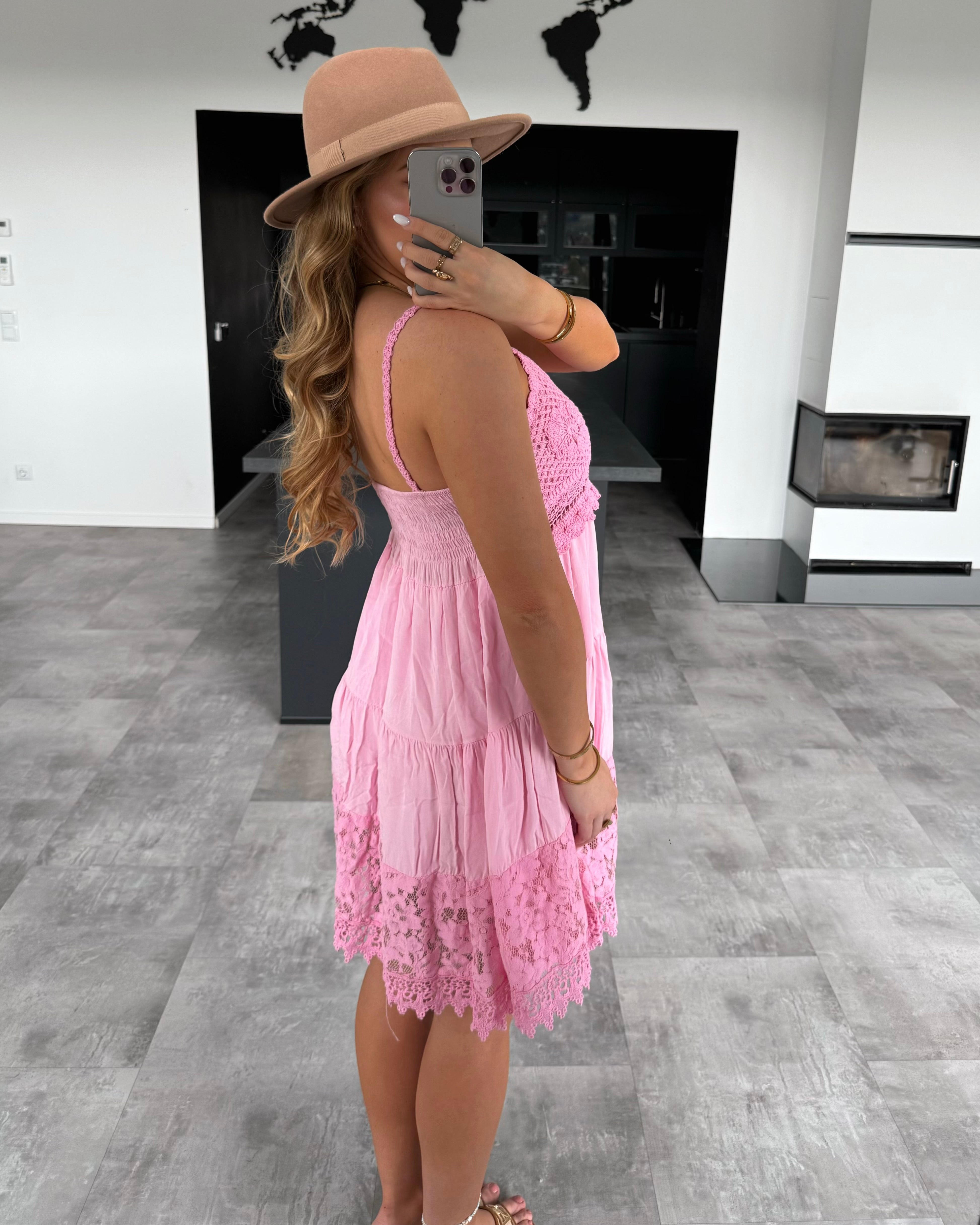 Viskose-Kleid "Valery" Rosa