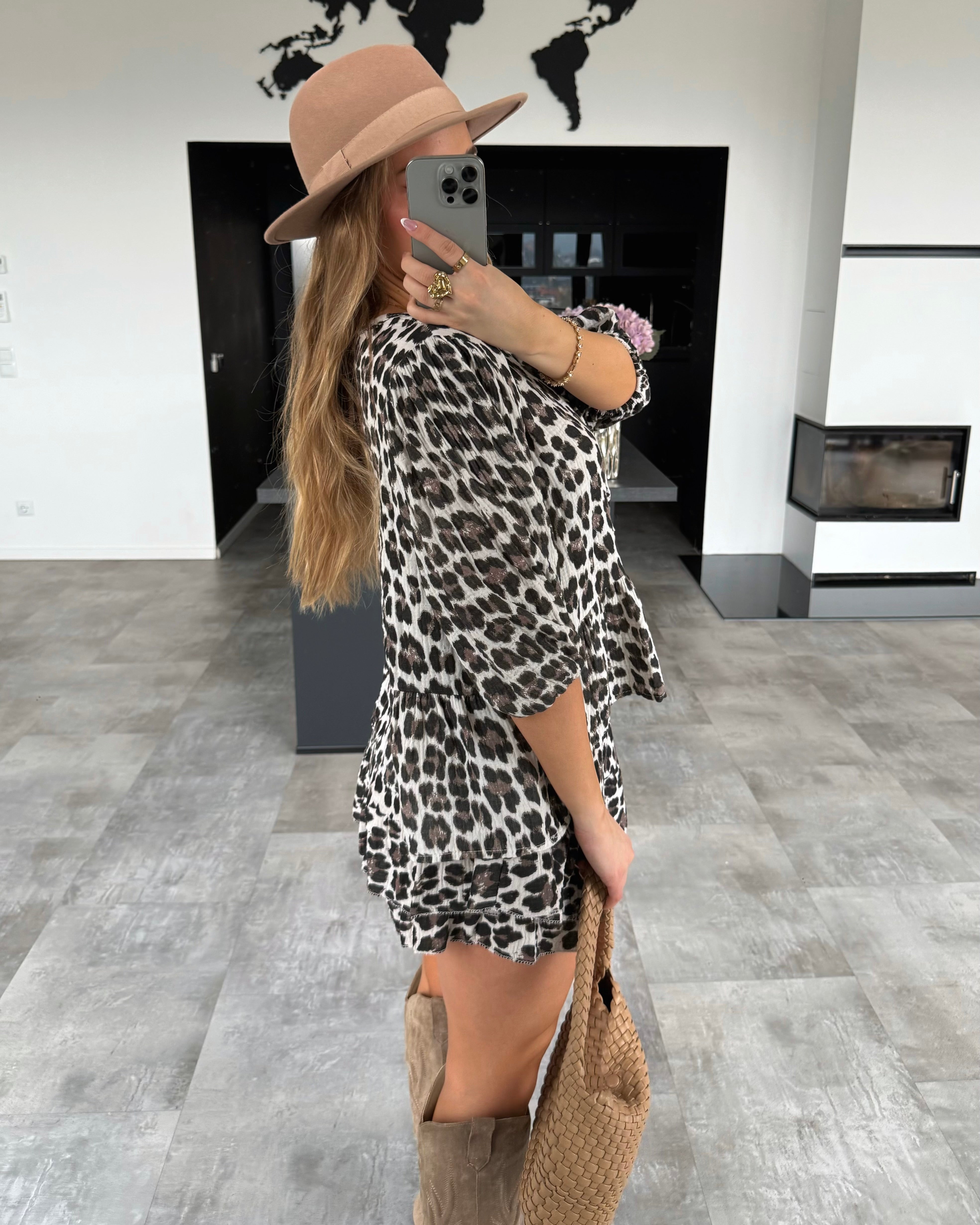 Musselin Knoten-Bluse "Leona" Leo