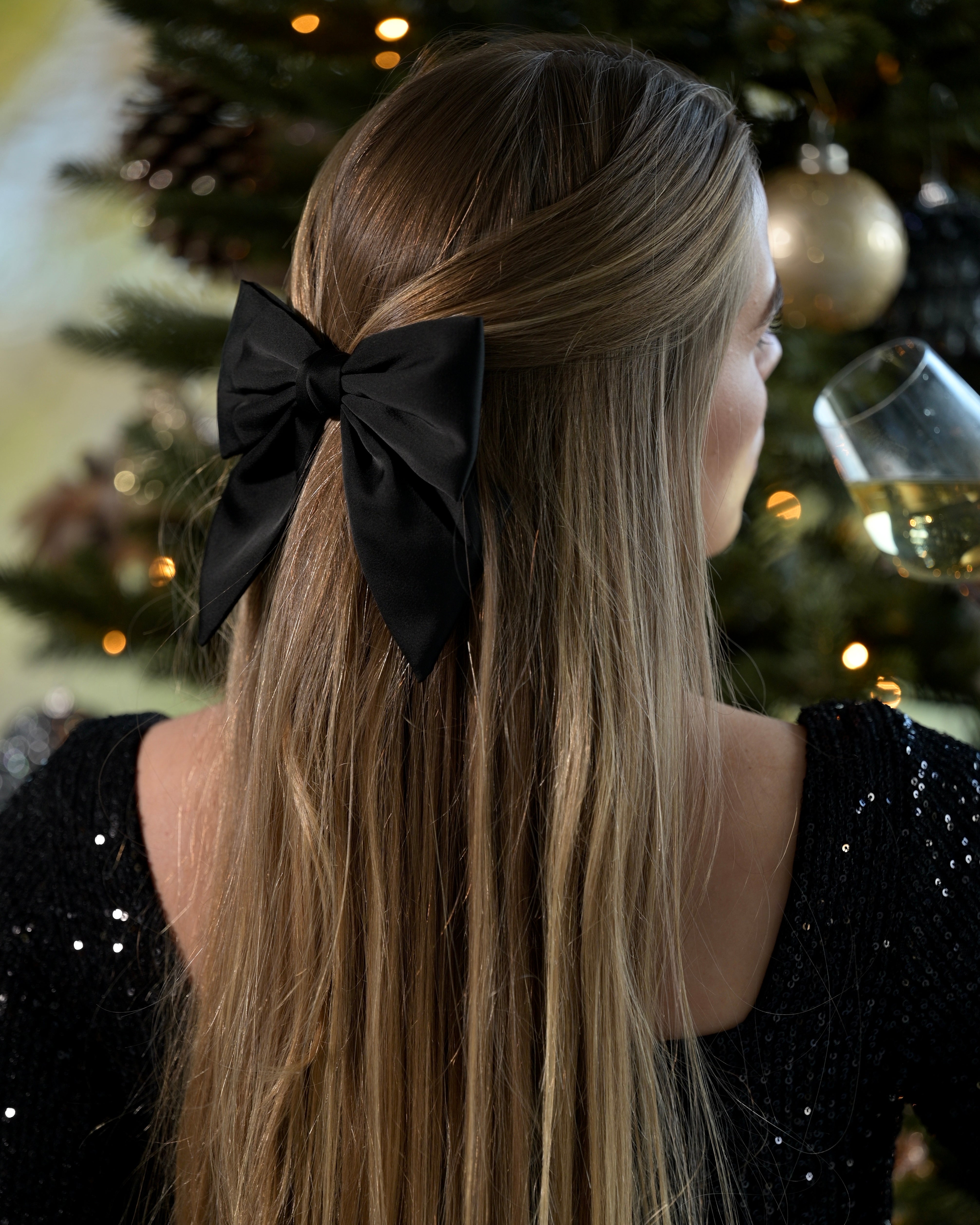 Haarschleife "Dawn" Schwarz