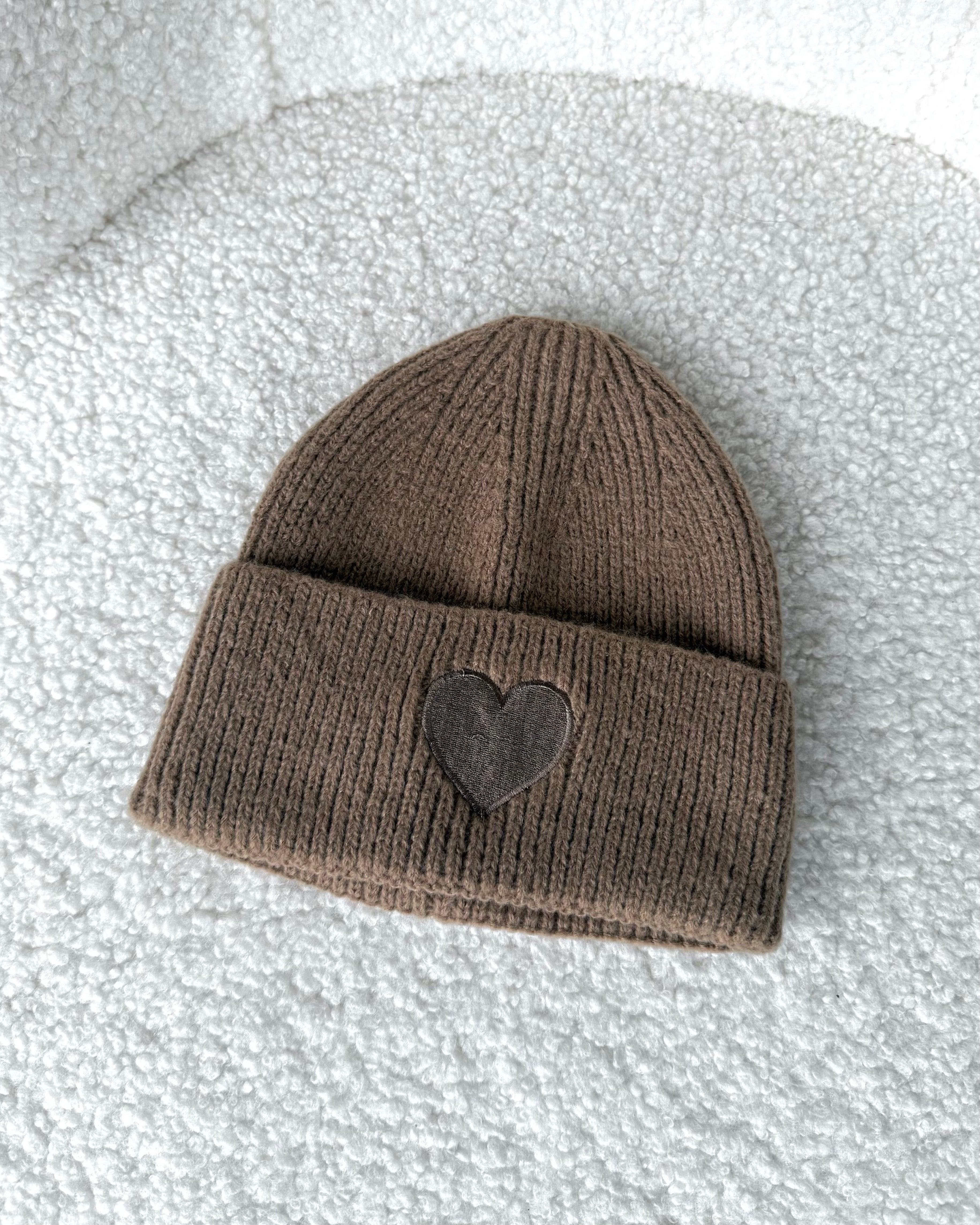 Strickmütze "Lovely" Taupe