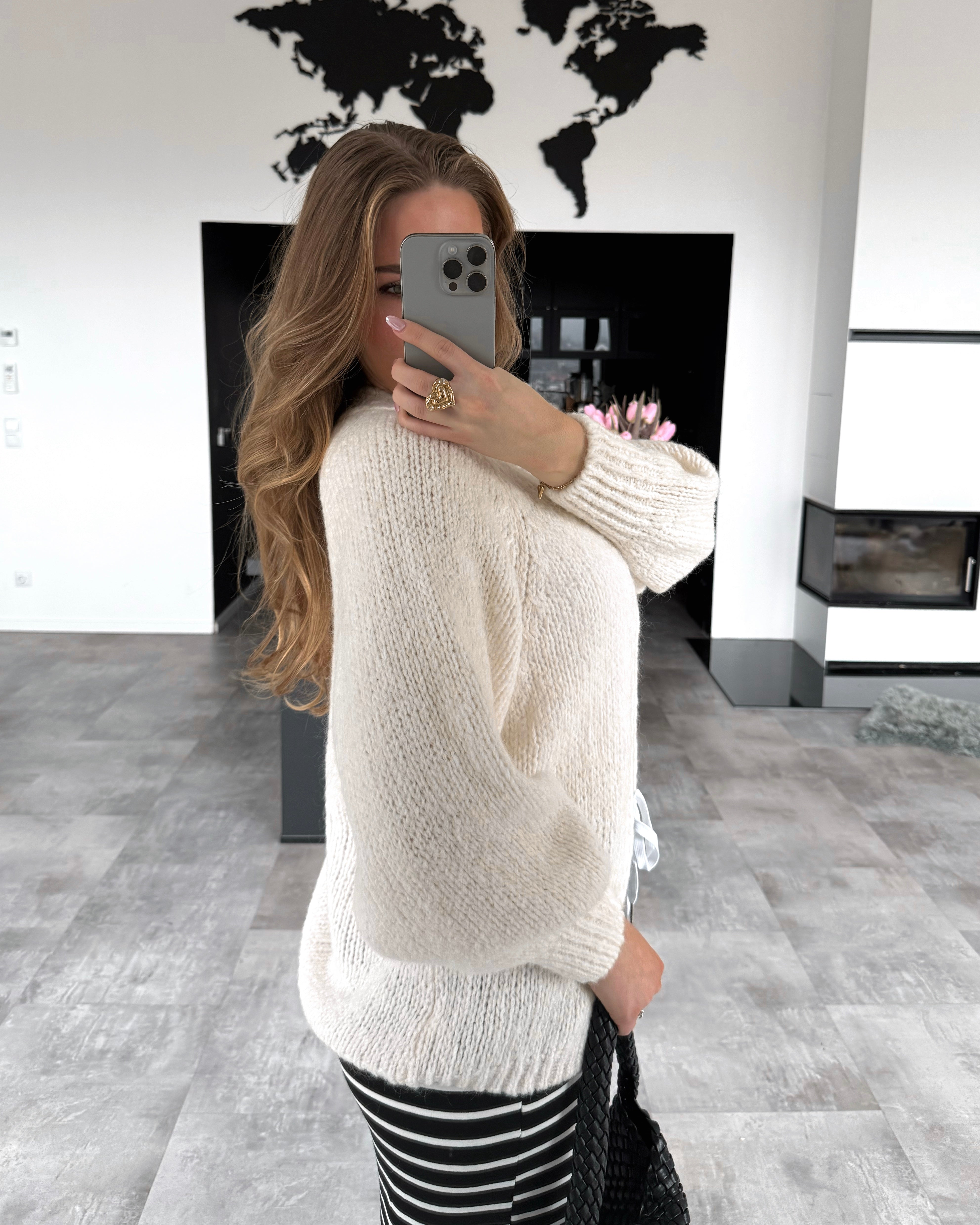 Cardigan “Mona" Ecru