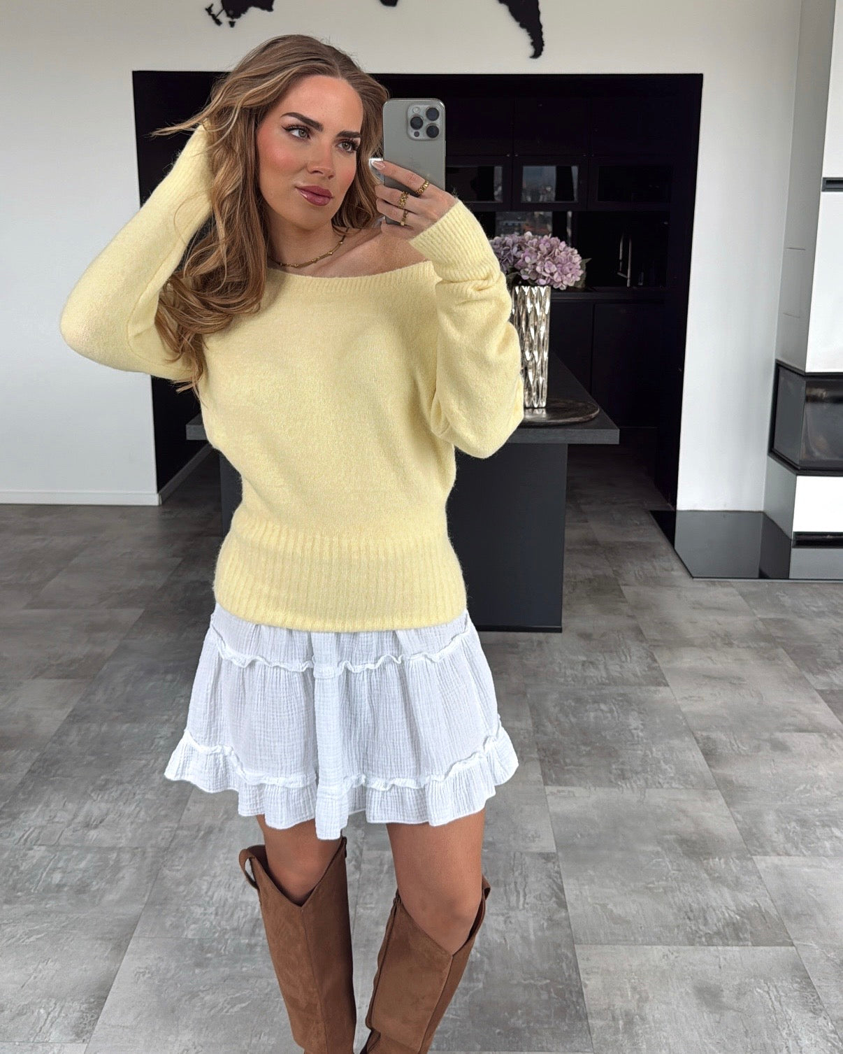 Pullover "Kathleen" Hellgelb