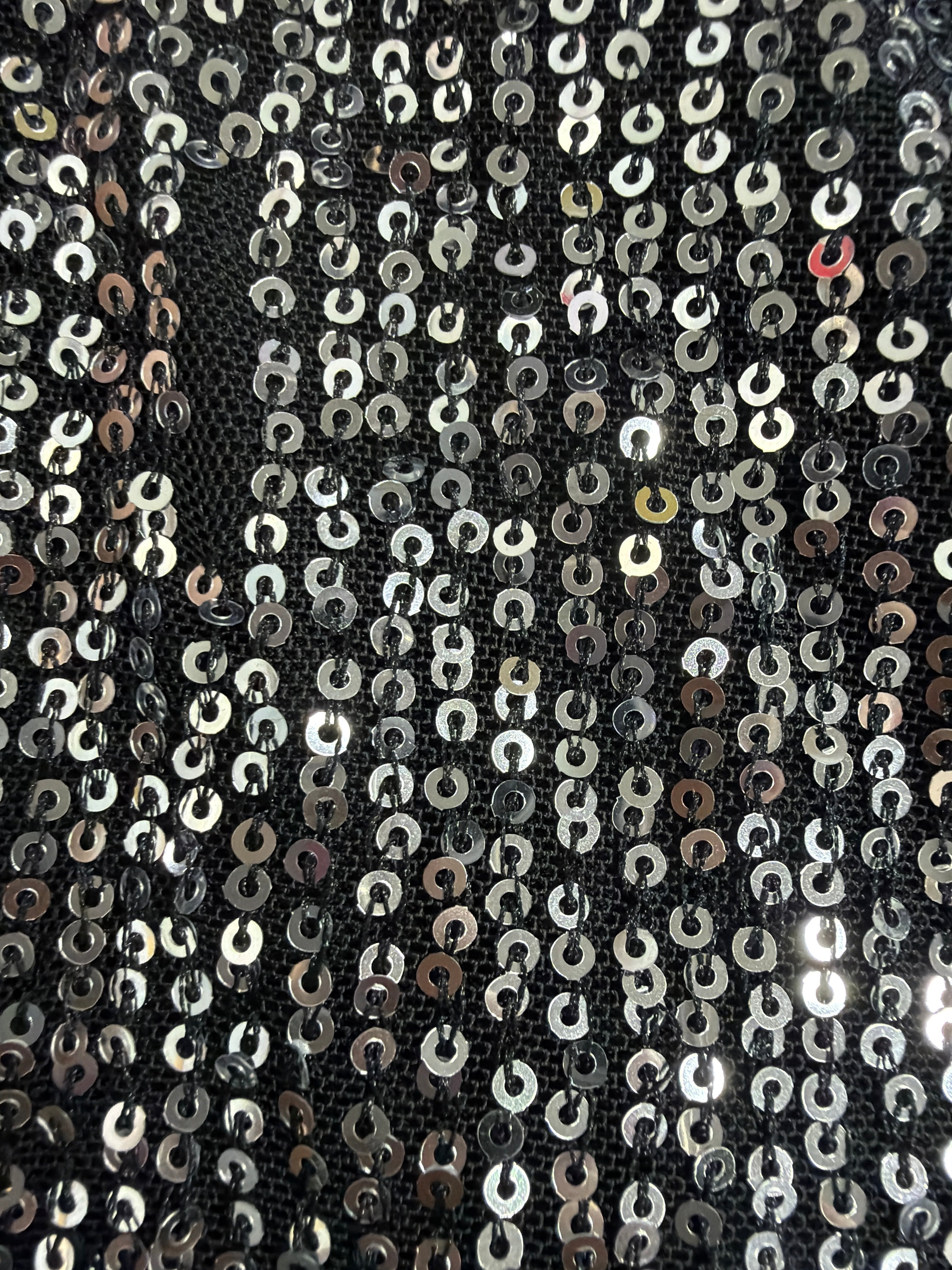 BWARE Pailletten-Kleid "Serenity" Schwarz-Silber #146