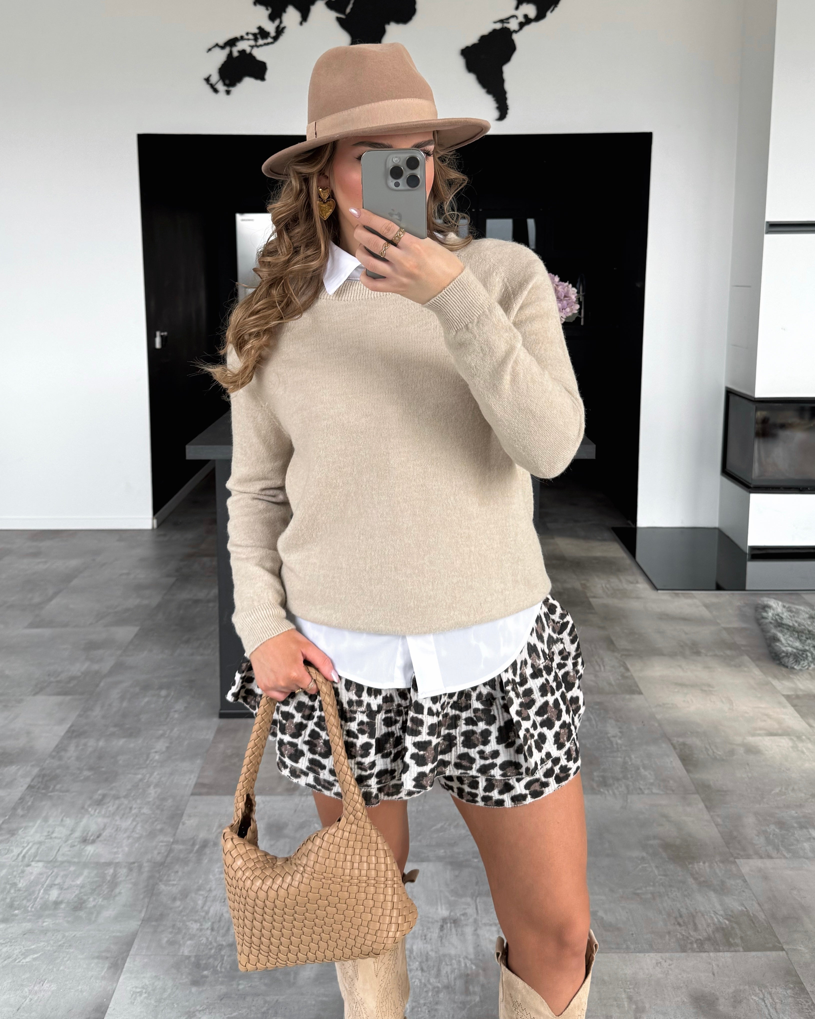 BWARE Strickoberteil "Malina" Beige #140