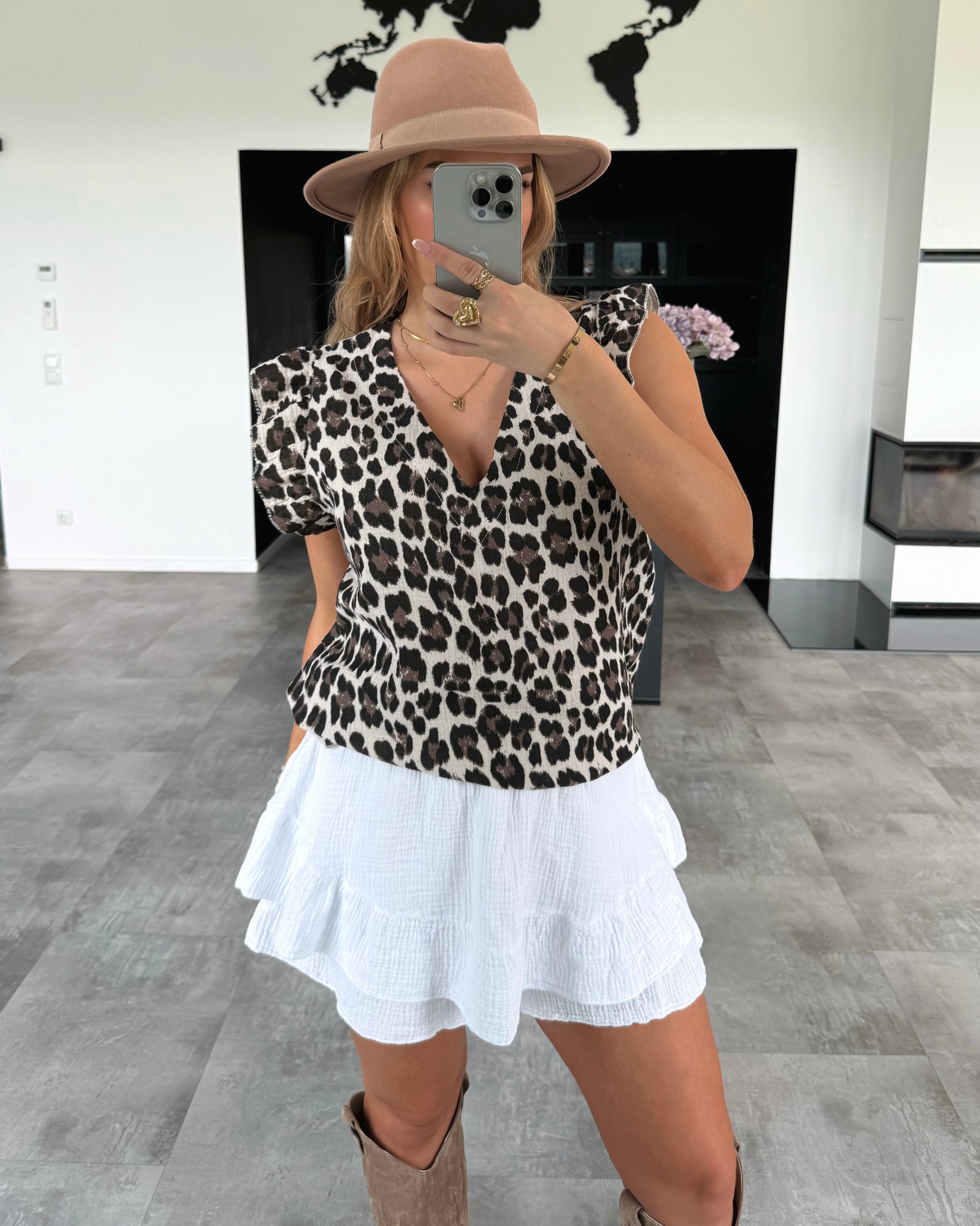 Musselin Shirt "Lilo" Leo