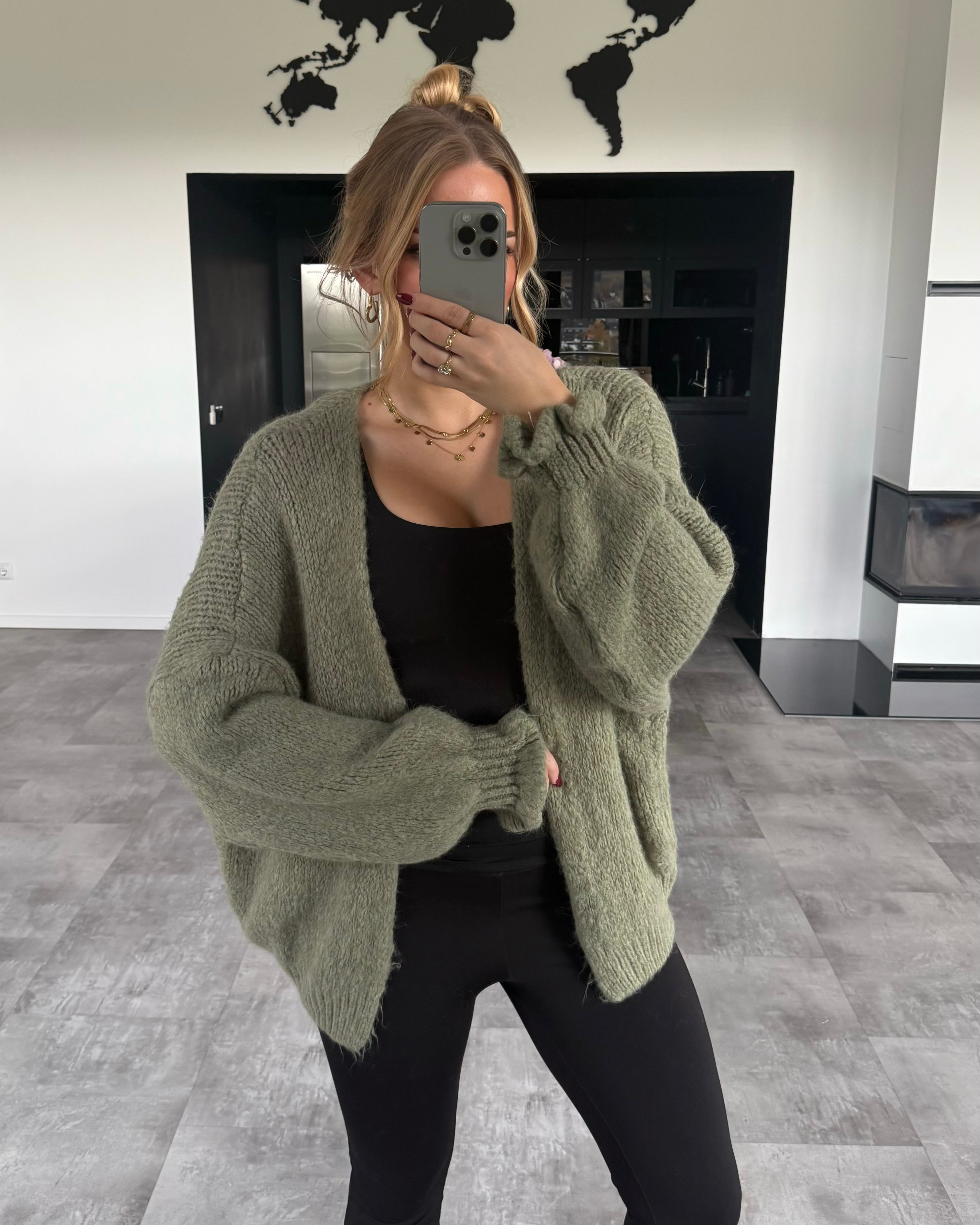 Cardigan "Mary" Hellgrün