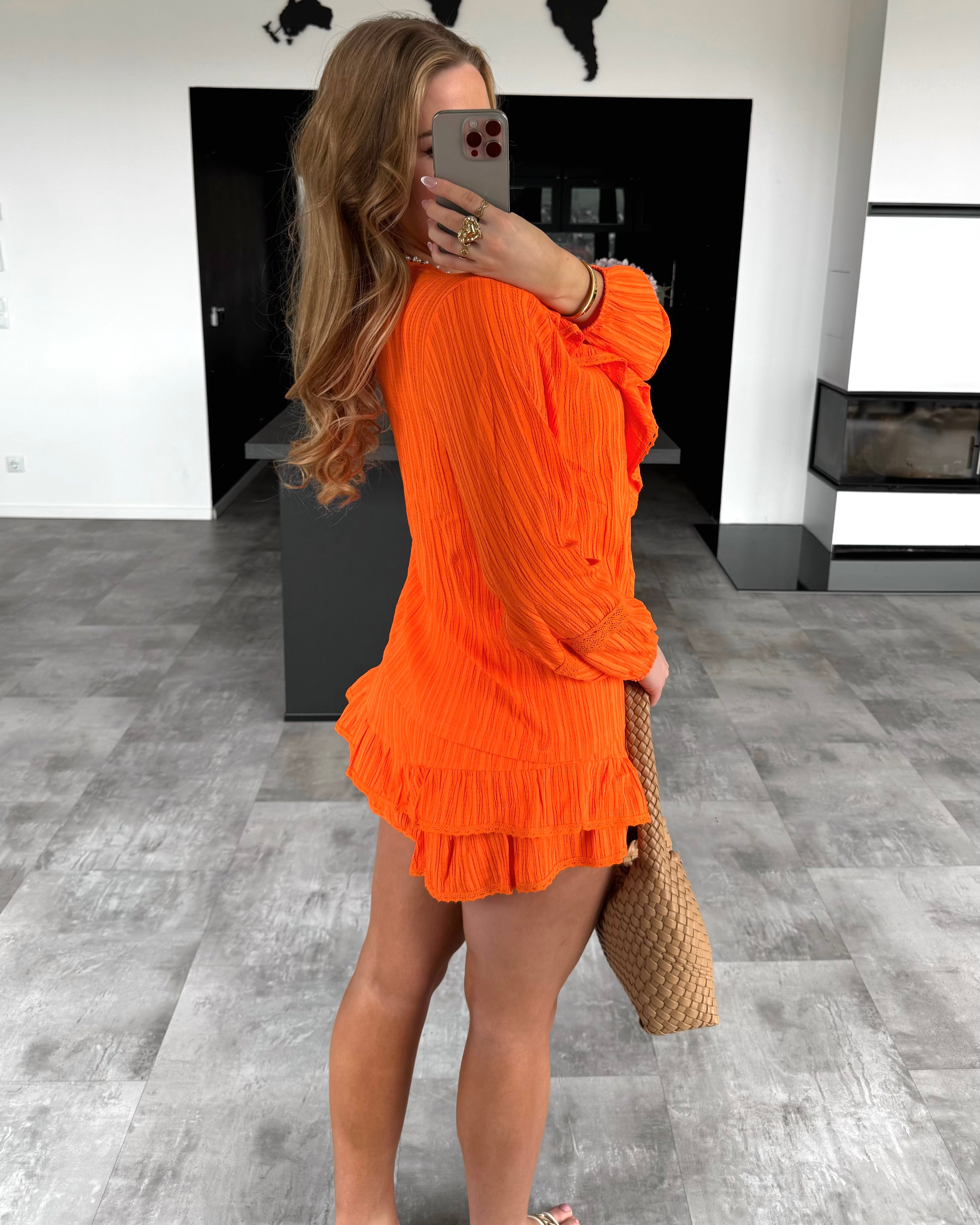 Plissee Zweiteiler „Cabo“ Orange
