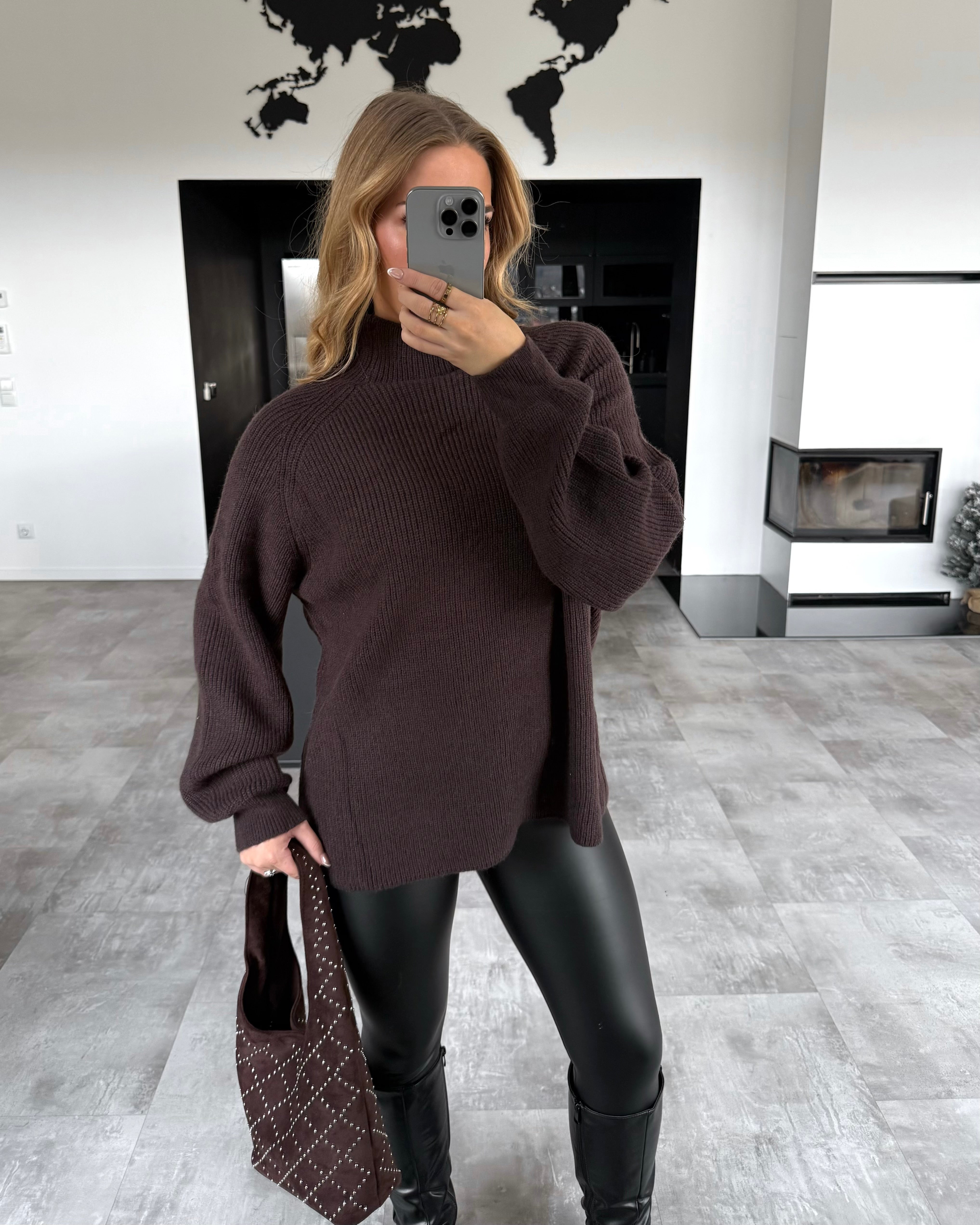 Strickpullover “Nori” Braun