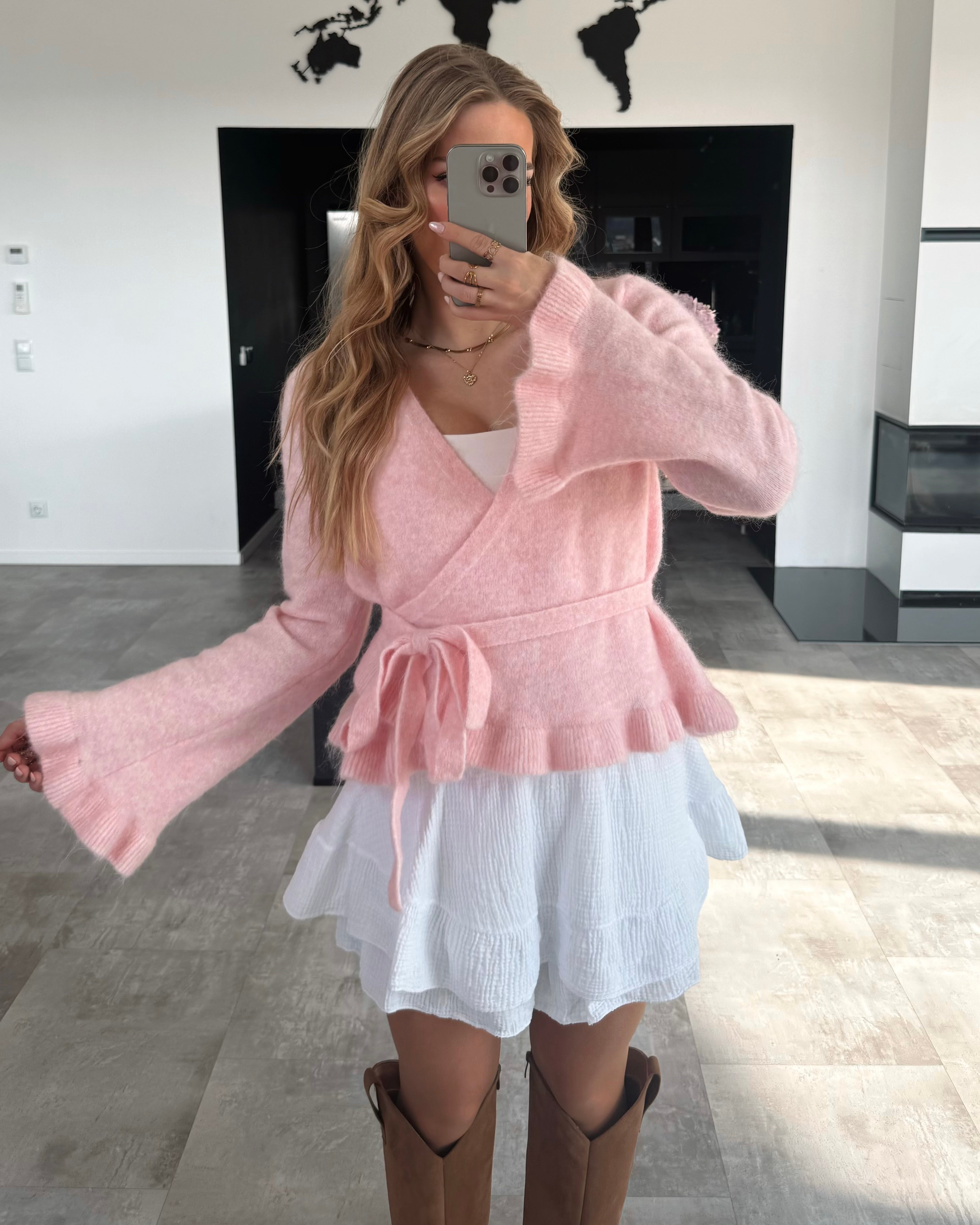 Wickel-Cardigan "Juliet" Babyrosa