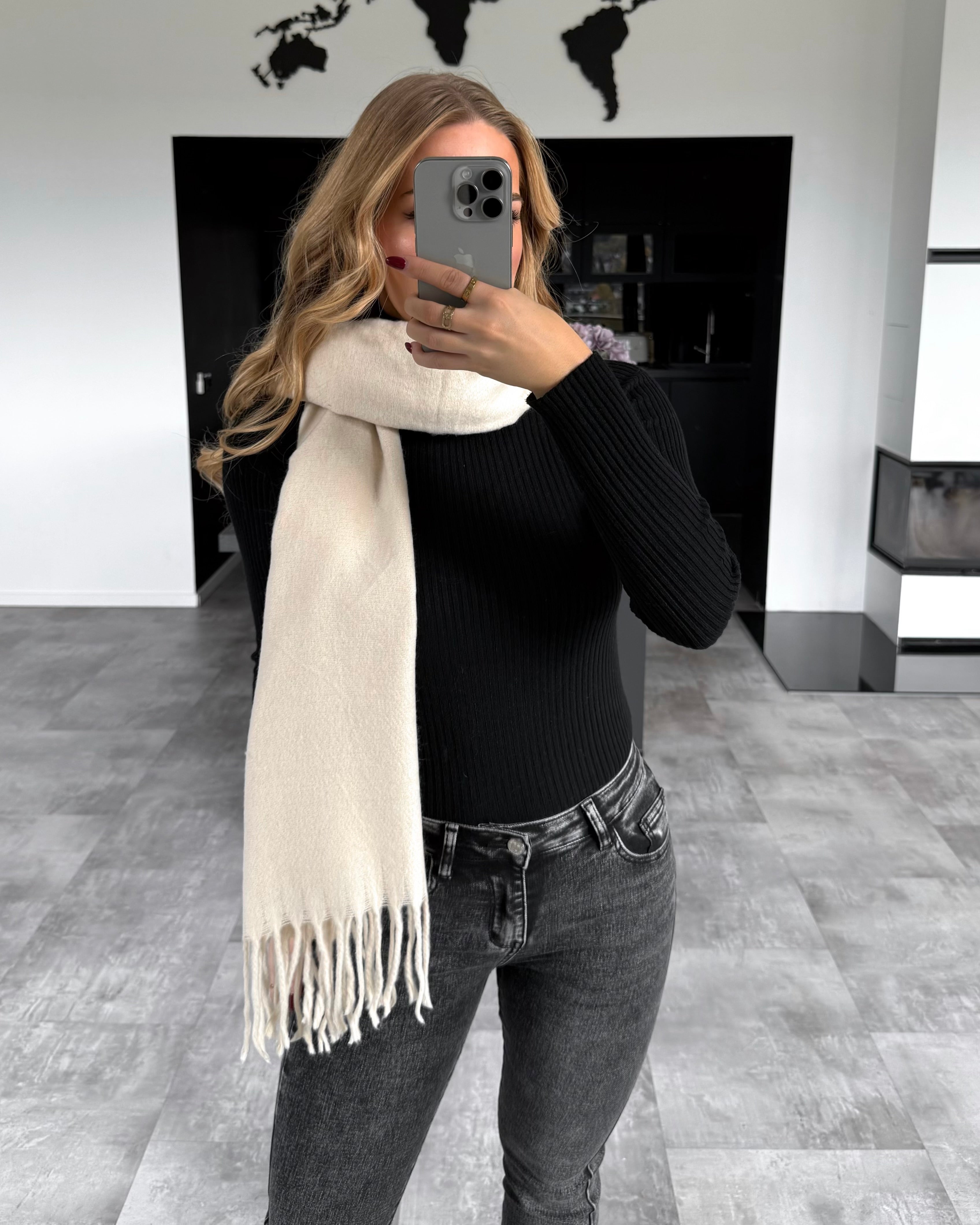 Schal „Alva“ Ecru