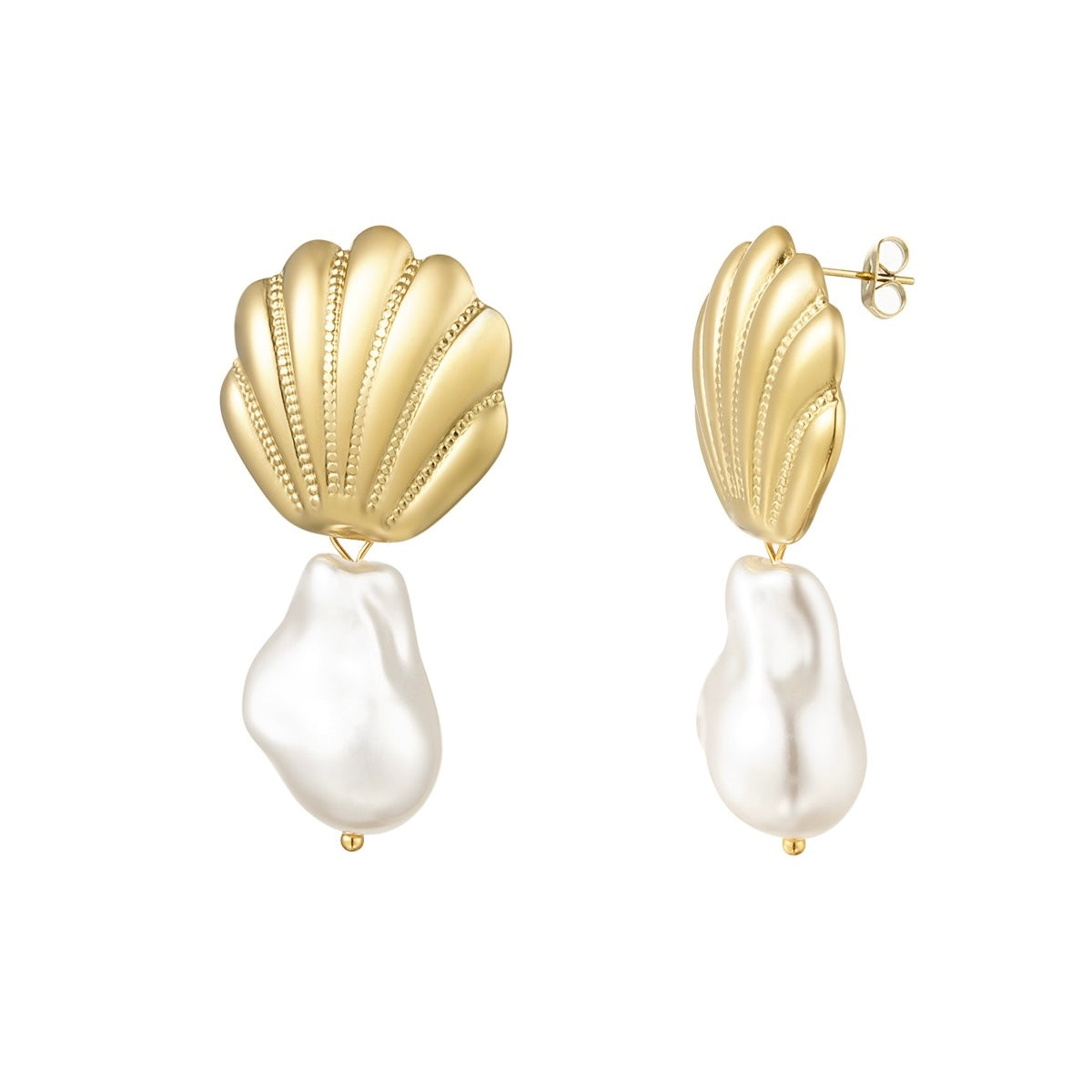 Golden Shell Earrings