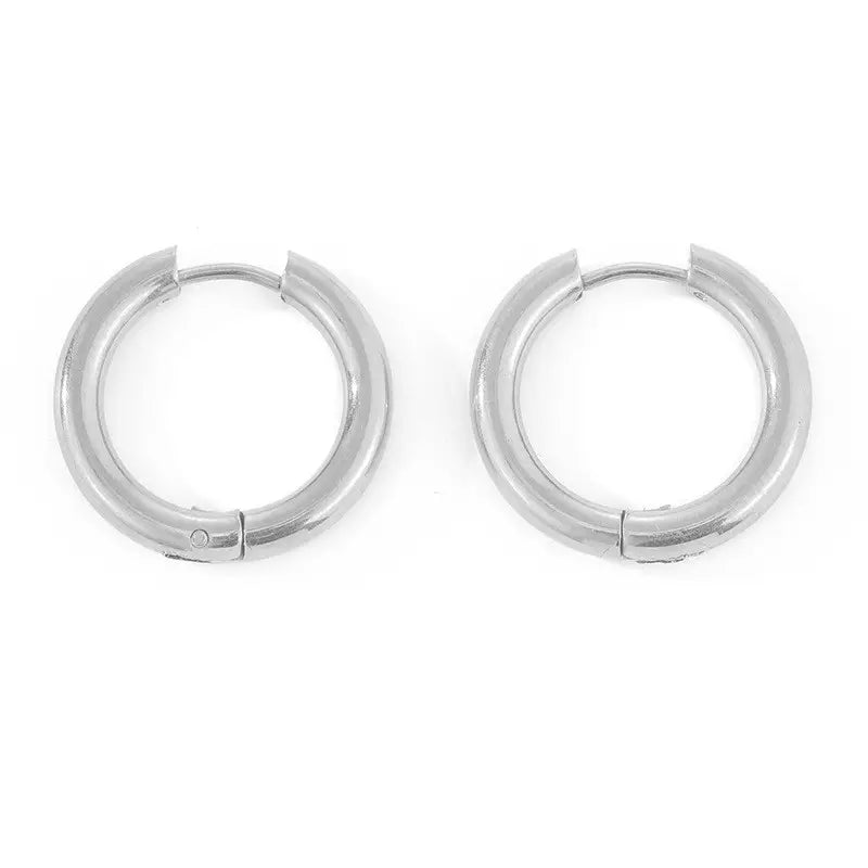 Silver Hoops