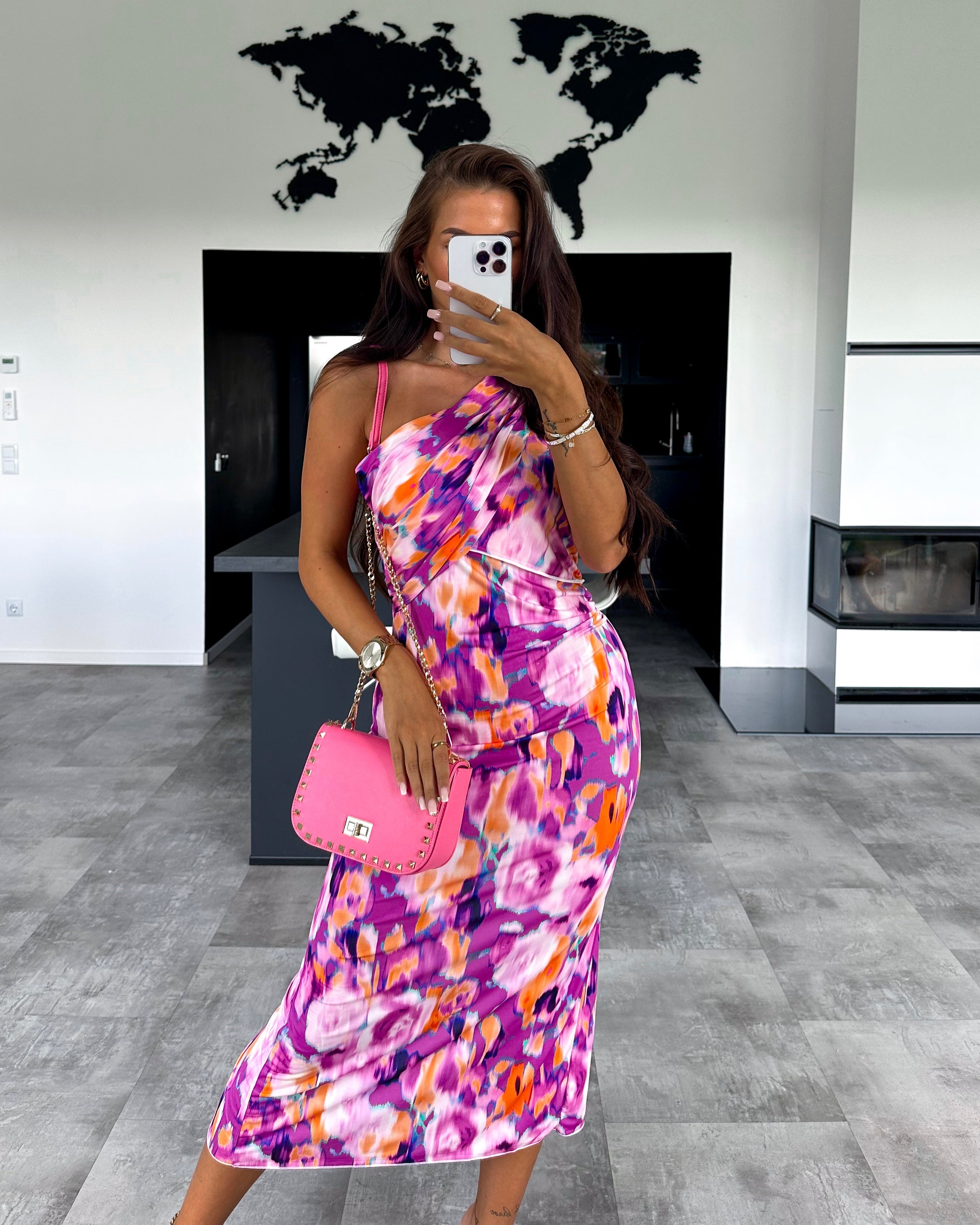 Kleid "Floral Monaco" Lila