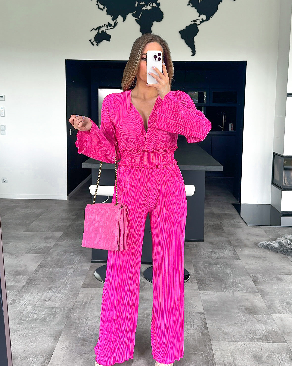 Plissee Jumpsuit
