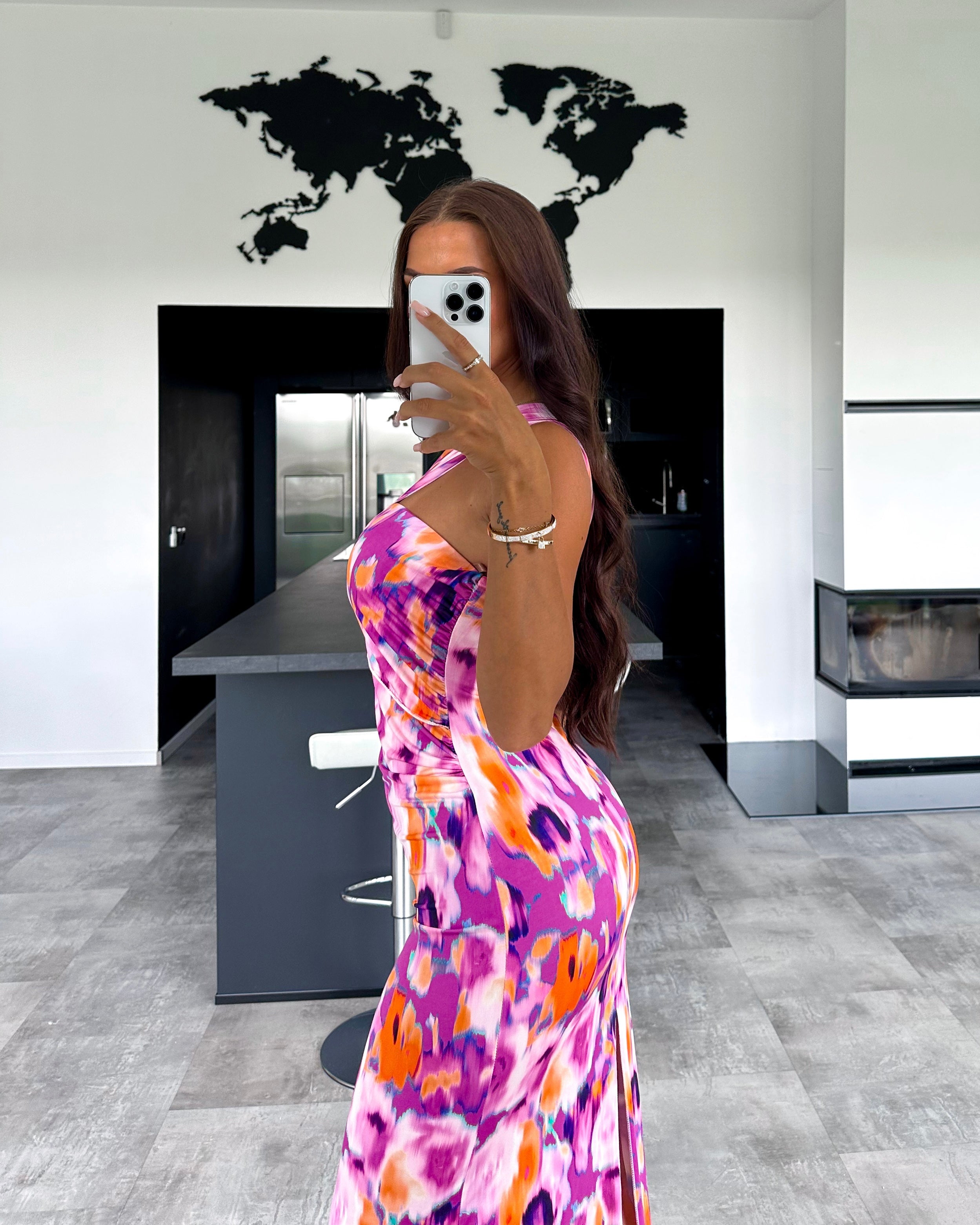Kleid "Floral Monaco" Lila