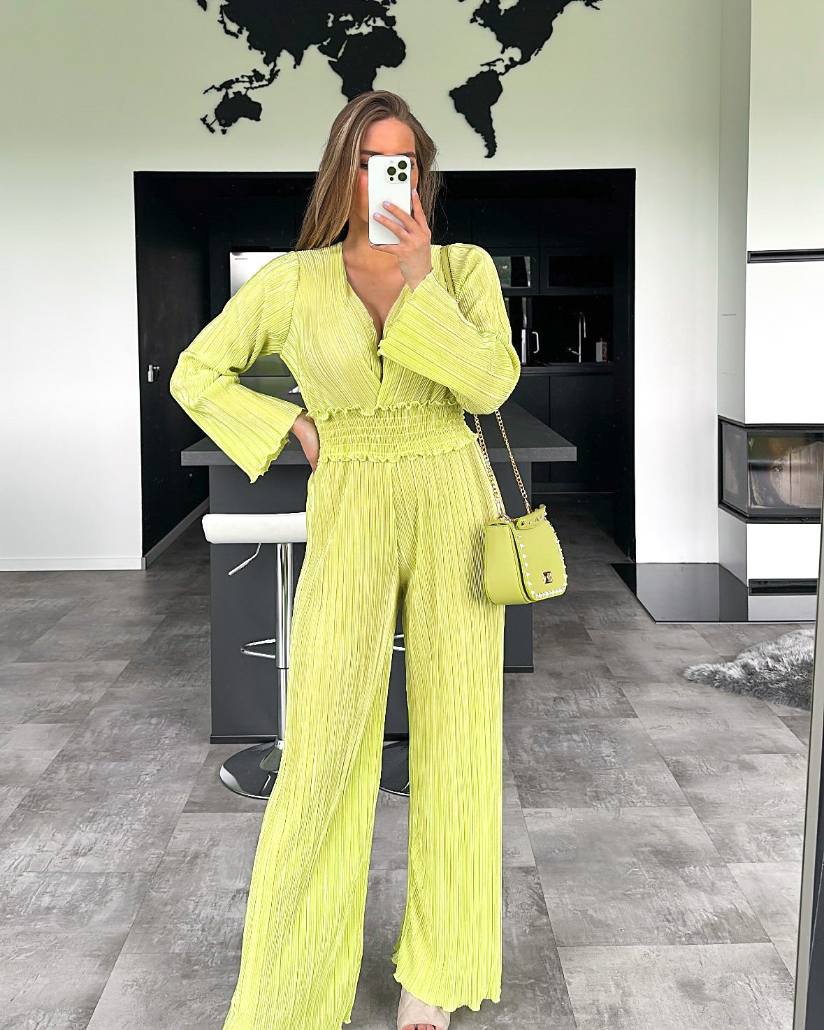 Plissee Jumpsuit