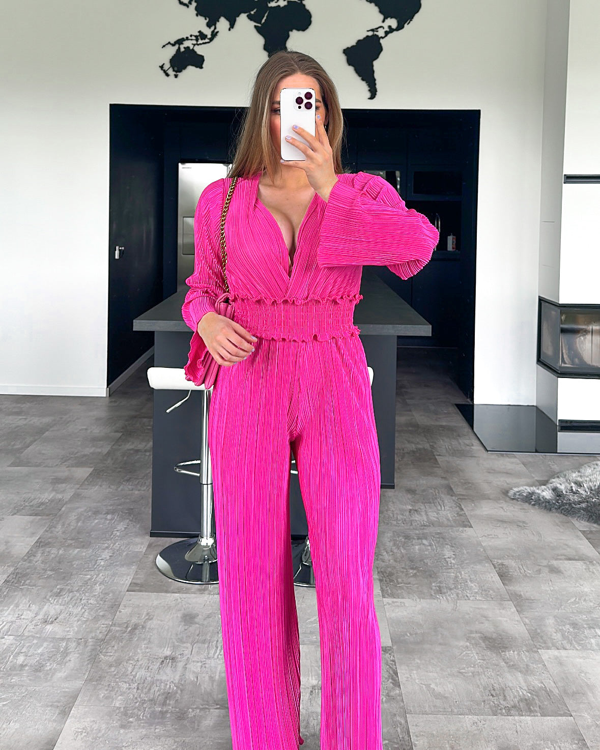 Plissee Jumpsuit