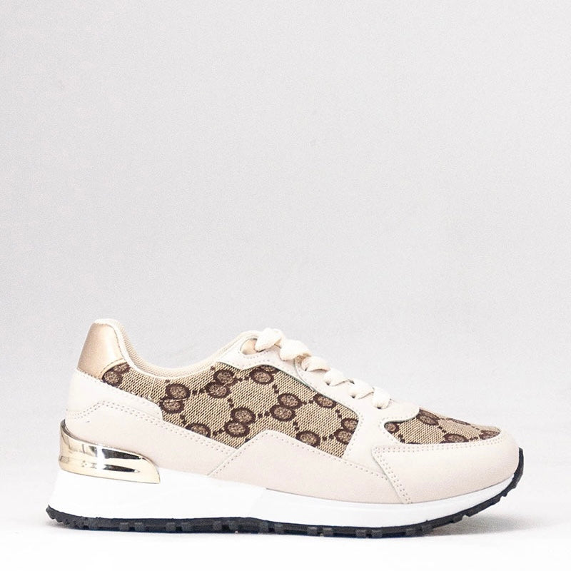 Sneaker "Monogramm" Beige
