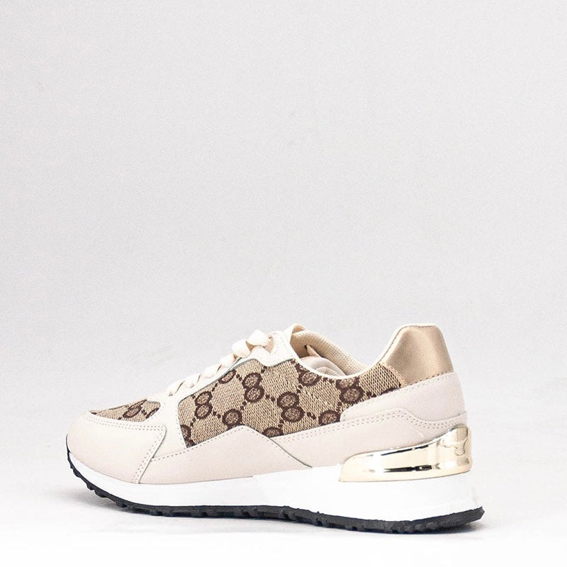 Sneaker "Monogramm" Beige