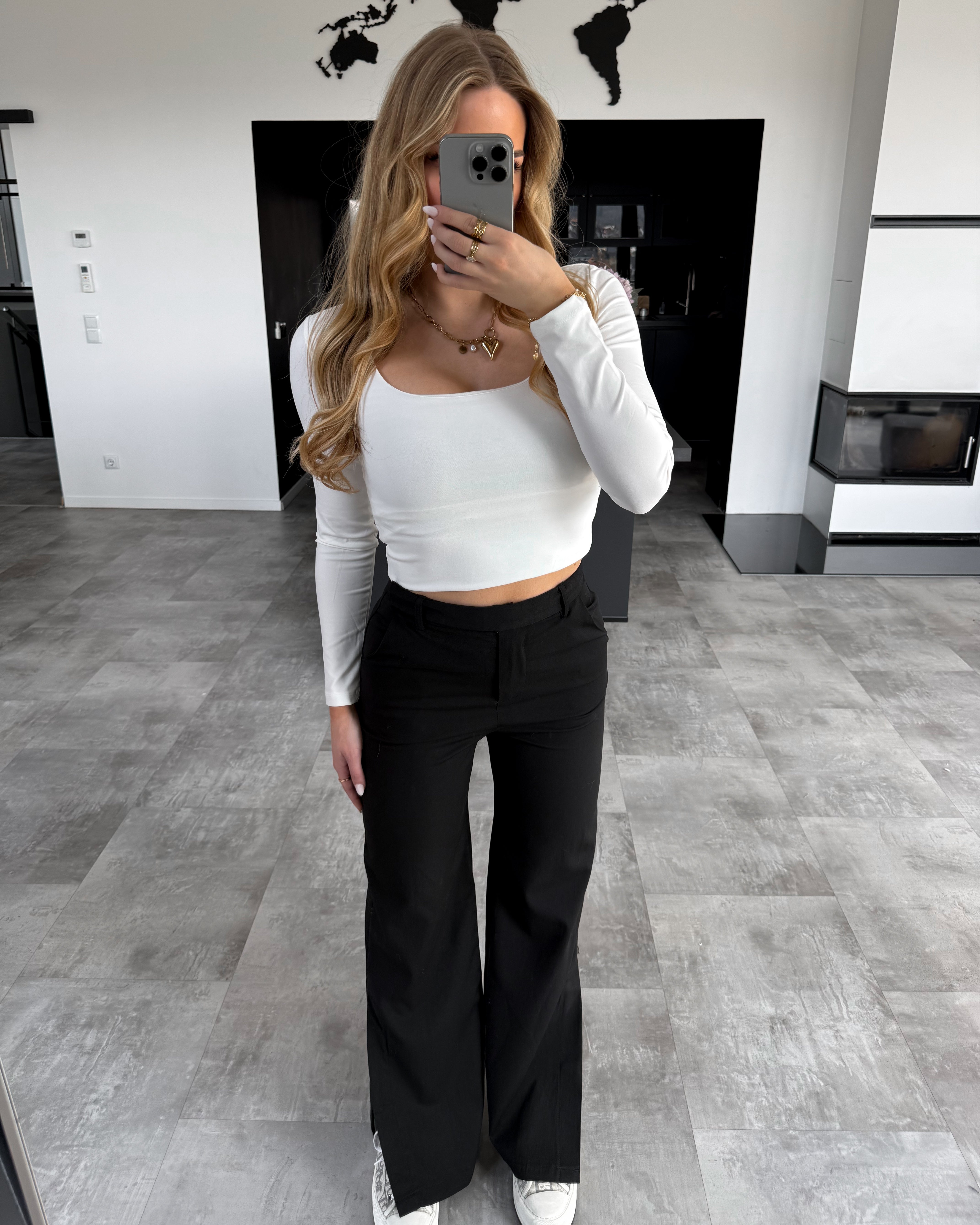Stoffhose “Juna” Schwarz