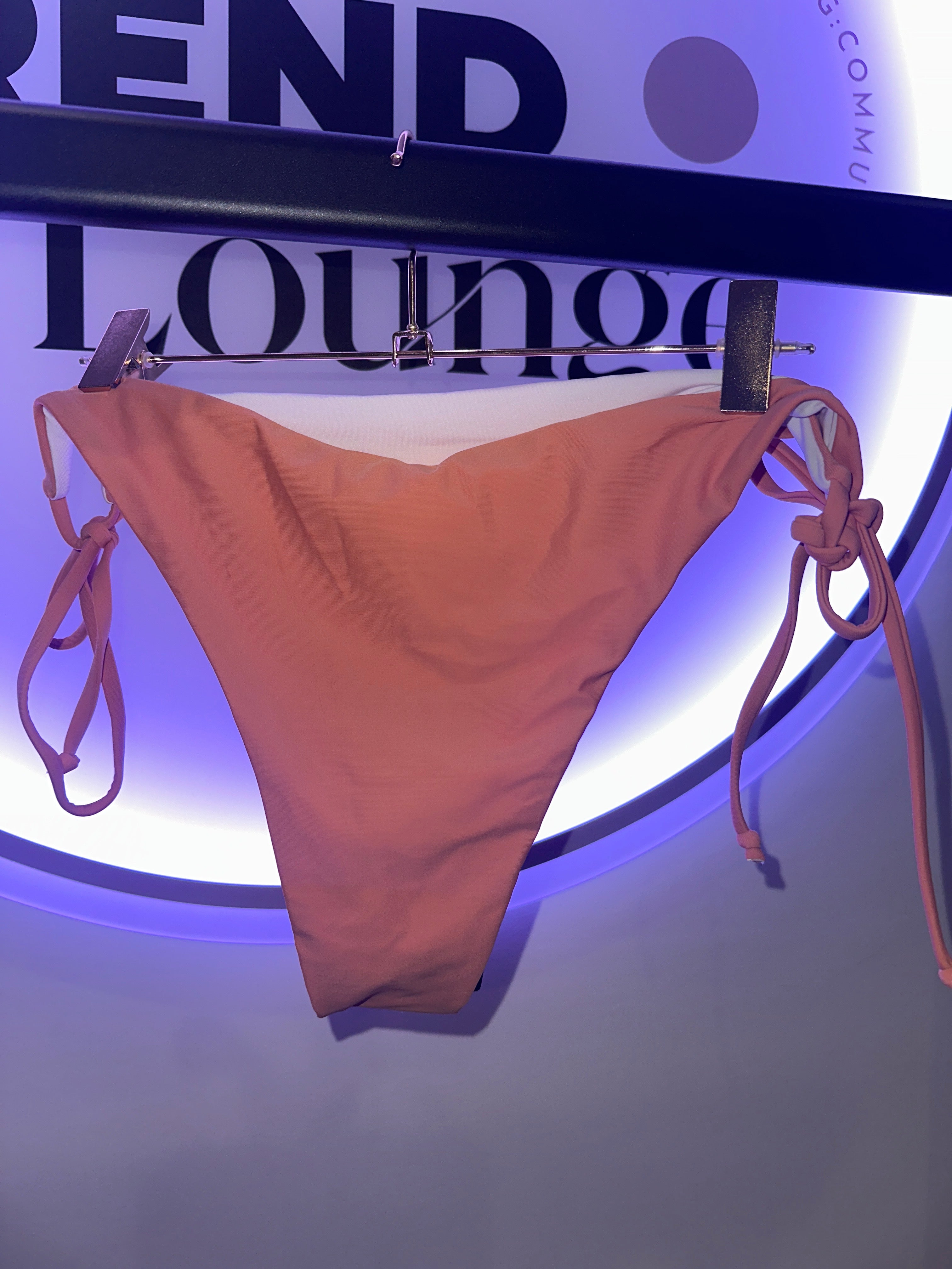 EINZELSTÜCK Bikini Hose Orange-Weiß #89