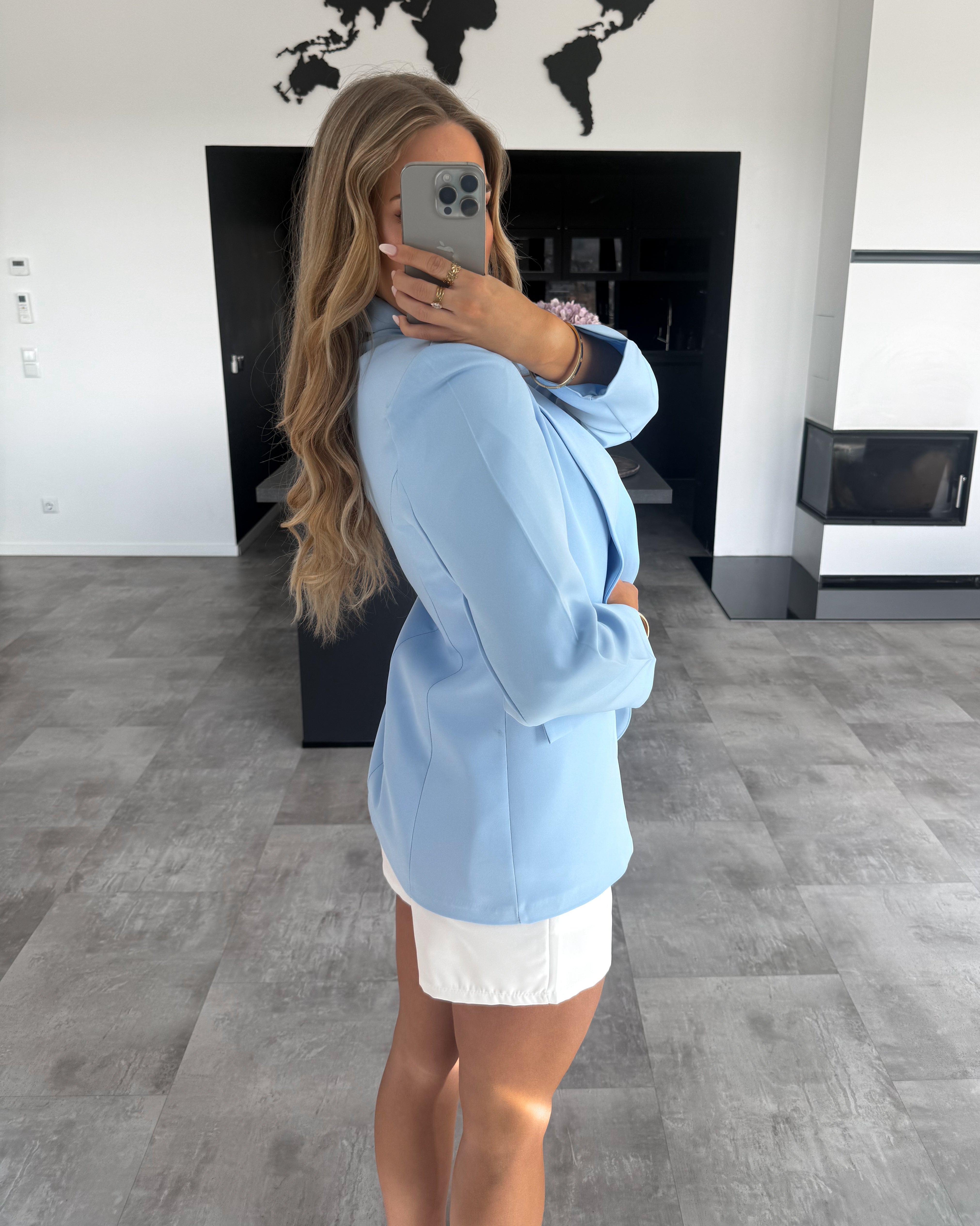 Blazer “Estella” Hellblau