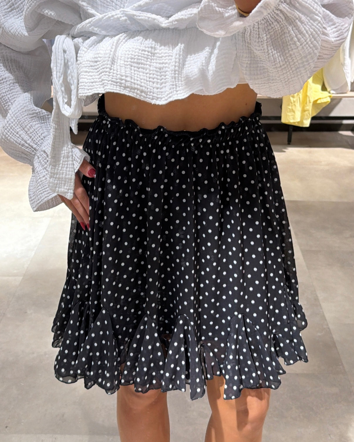 Rock "Belle“ Dots Schwarz