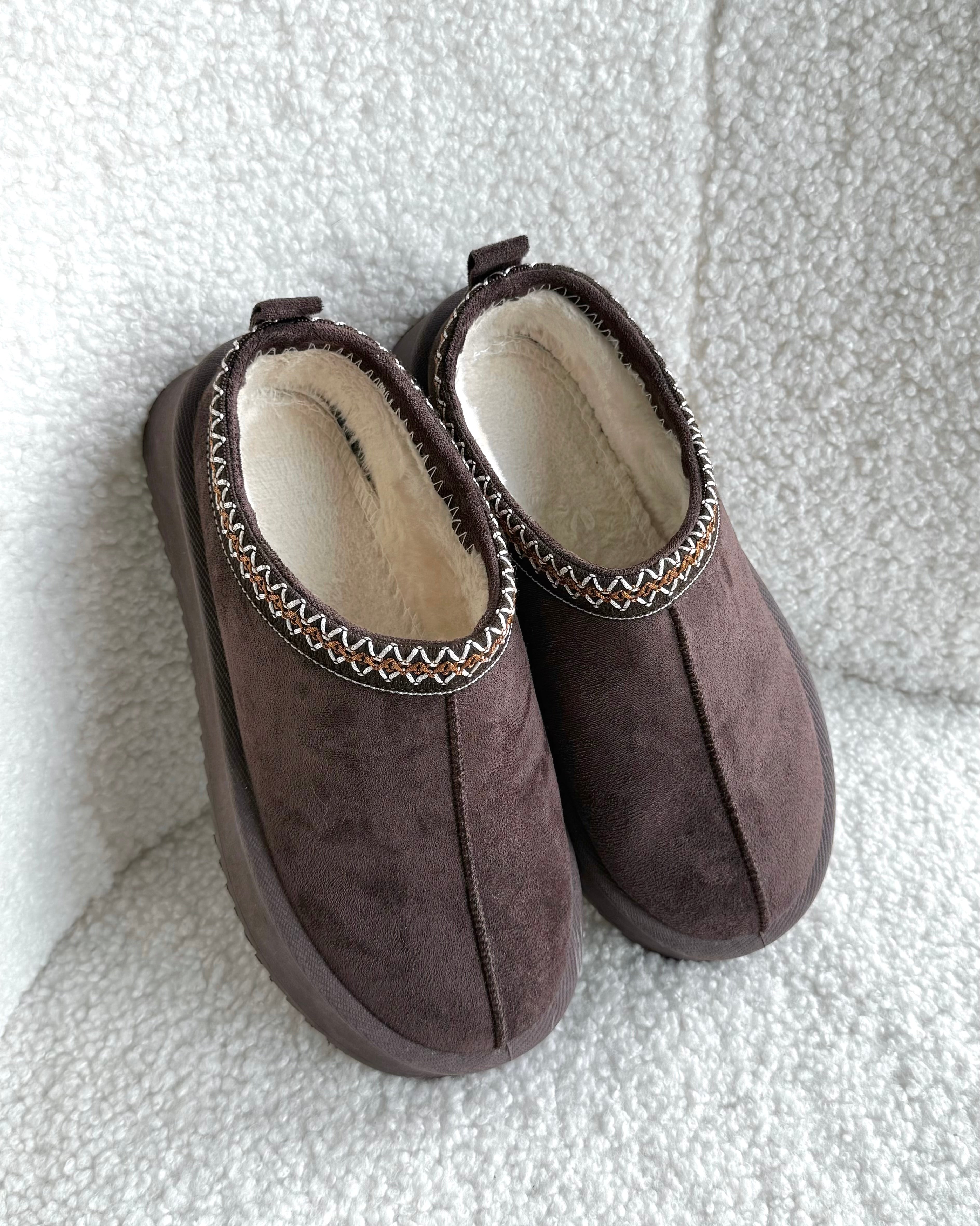 Slipper „Hazel“ mit Plateau Chocolate