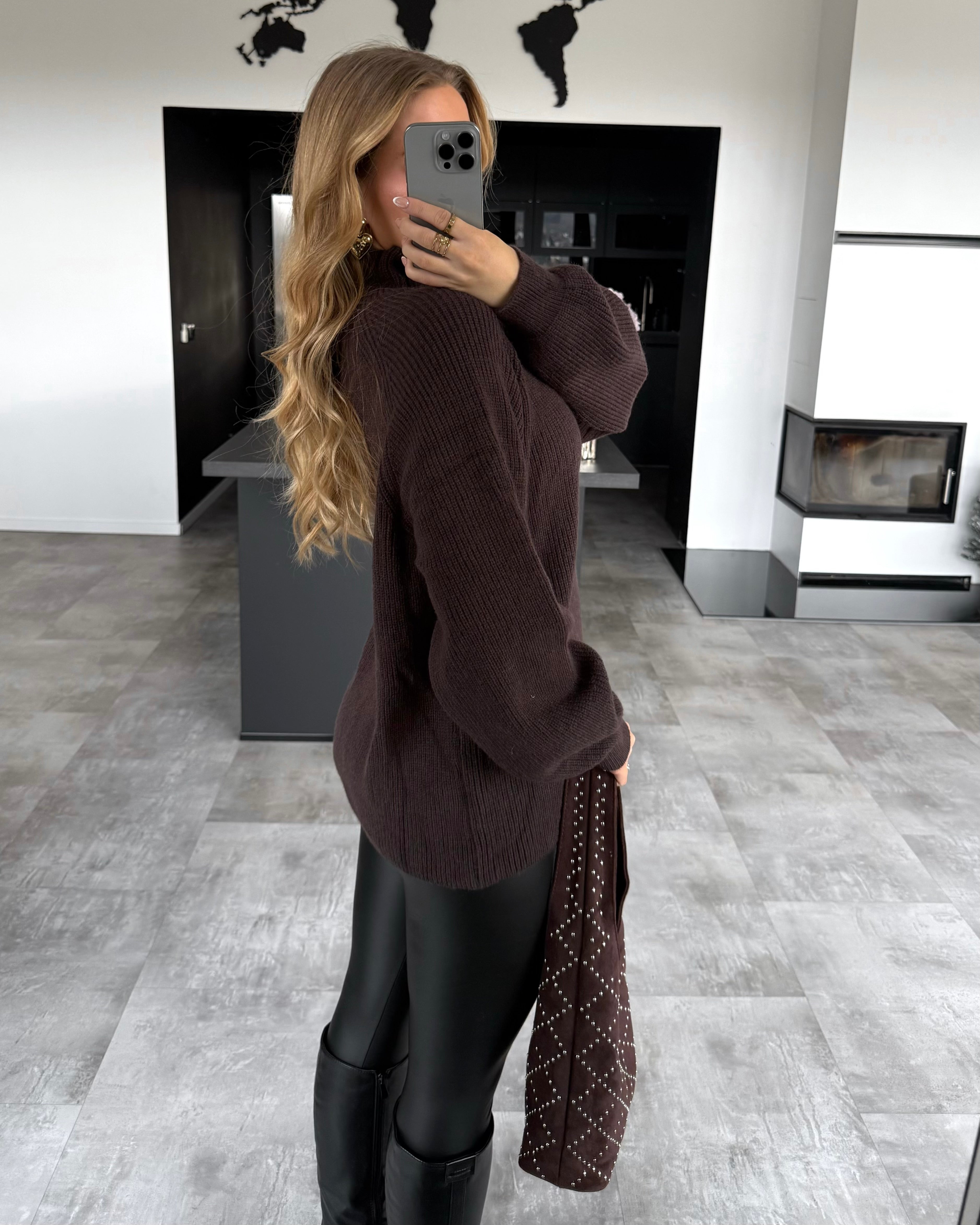 Strickpullover “Nori” Braun