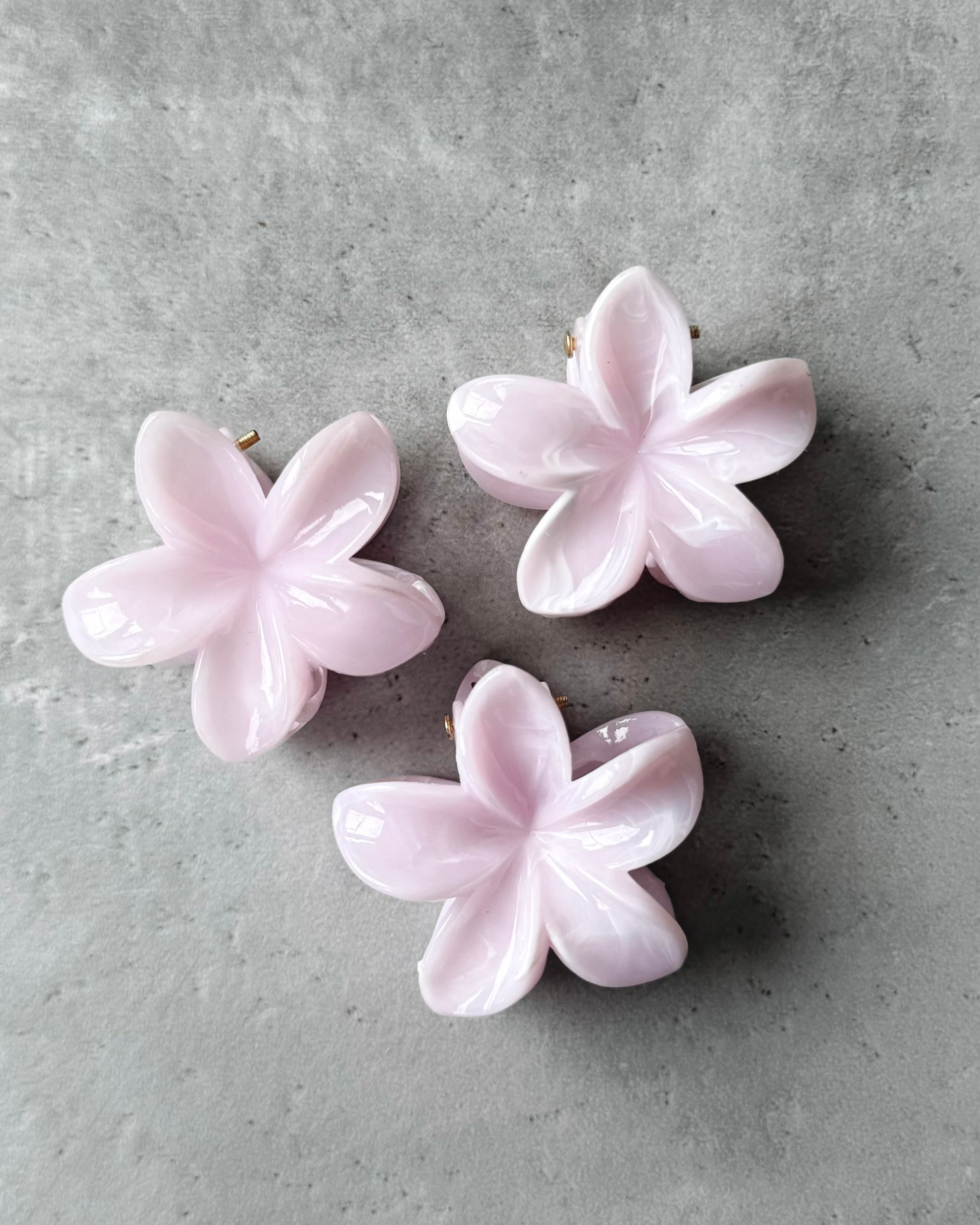 Mini Haarklammer 2er Set "Ophea" Rosa Marble