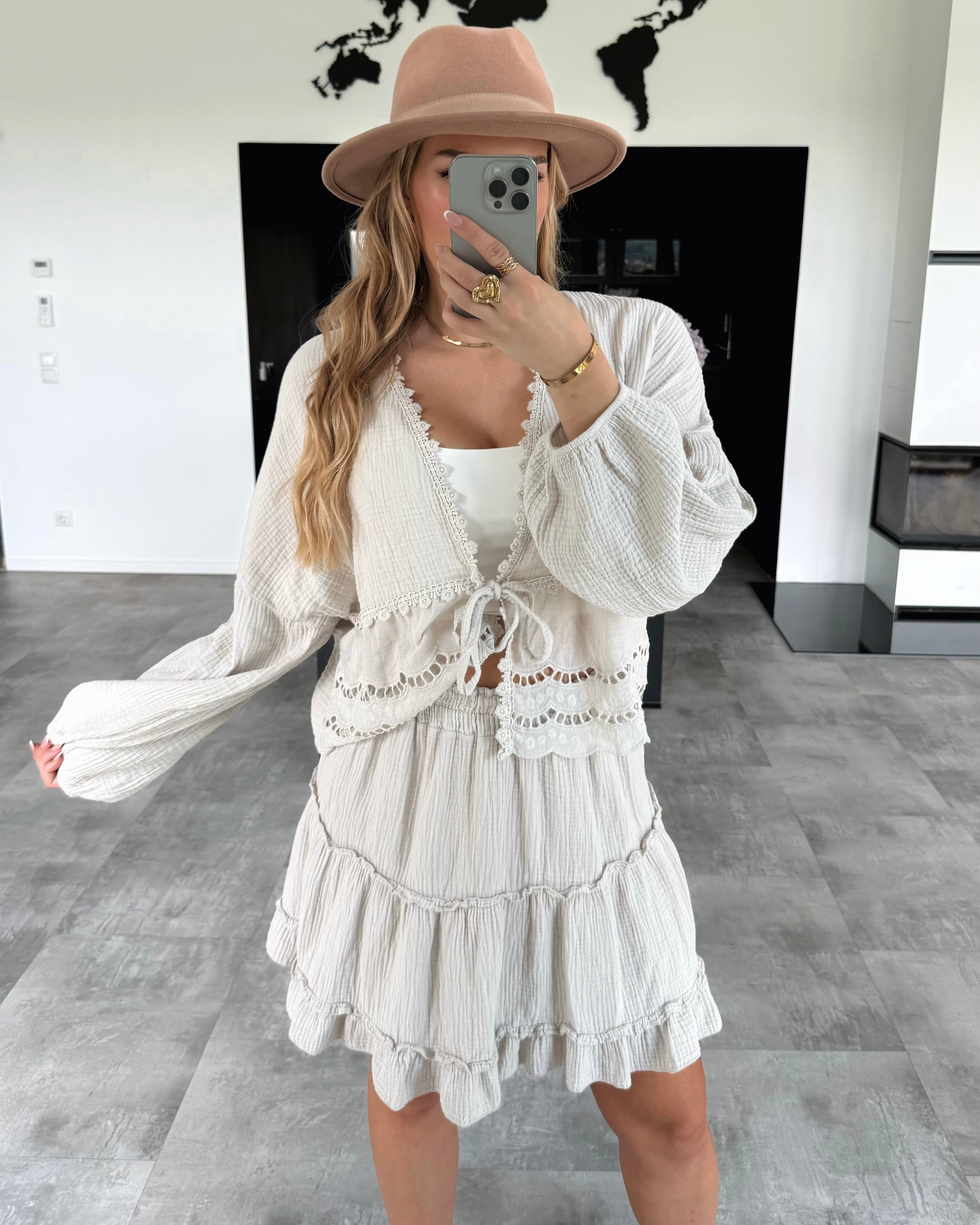 Musselin Rock „Sidney“ Beige
